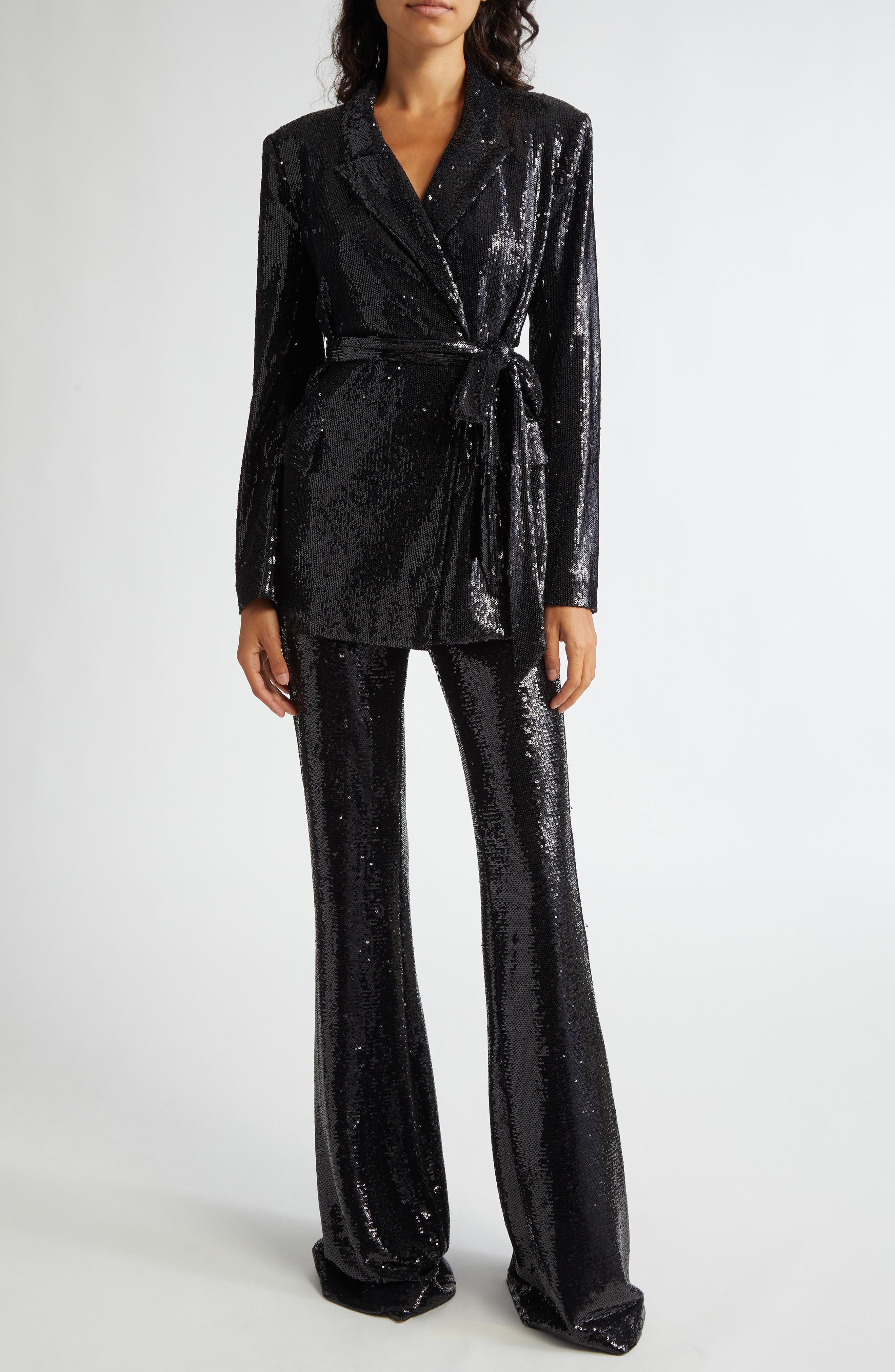 Honor Sequin Flare Leg Pants - image 2