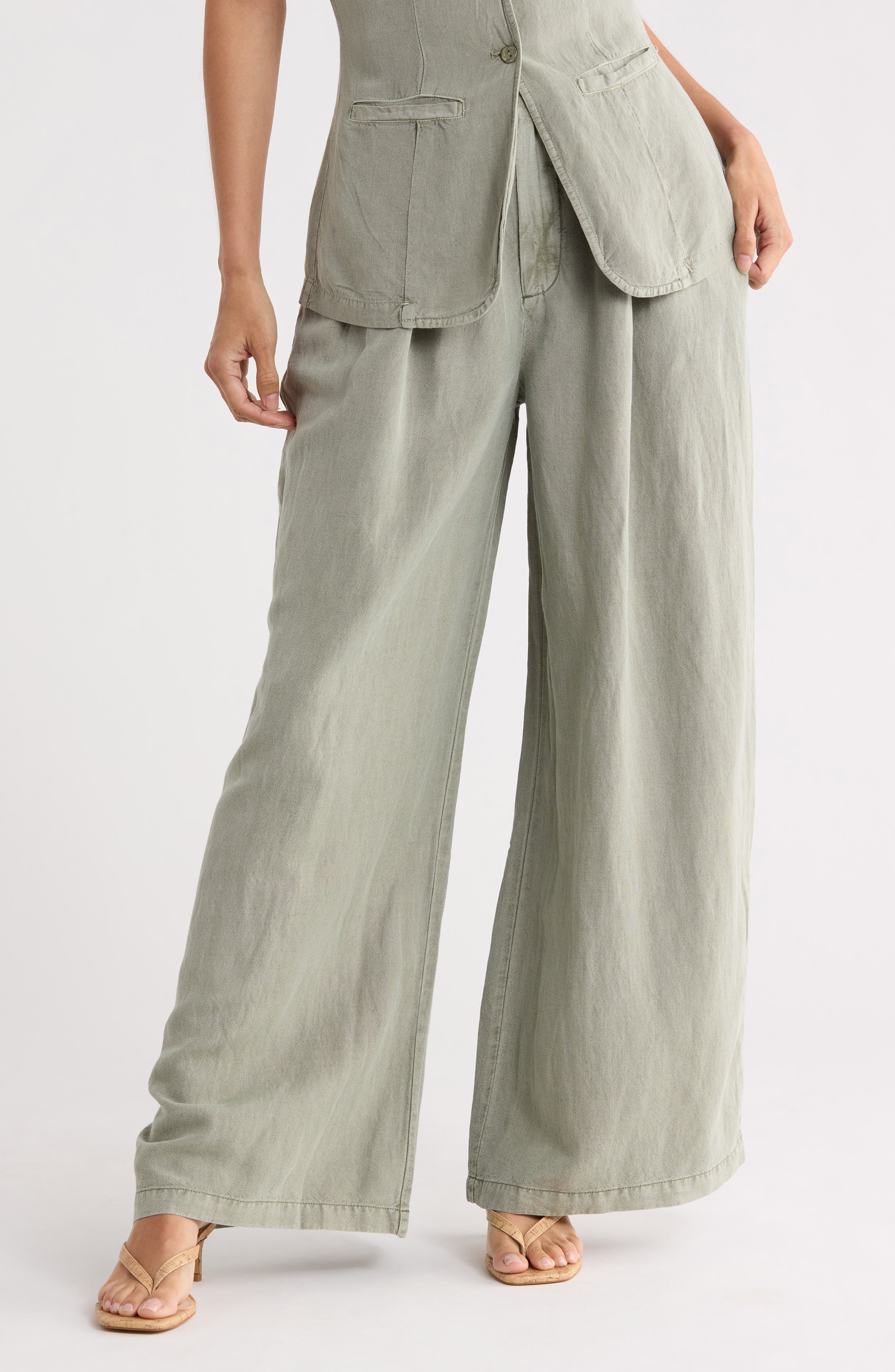Hope Front Pleat Wide Leg Trouser - image 3