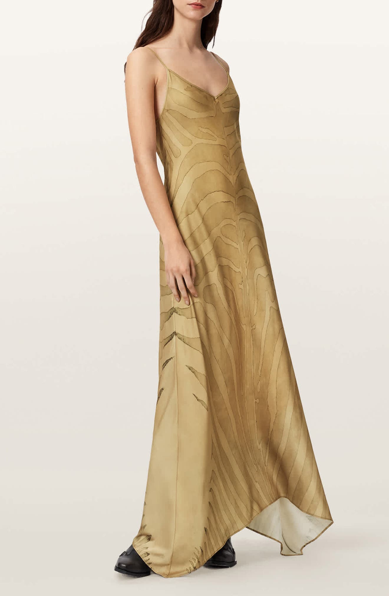 Leona Handkerchief Hem Maxi Slipdress - image 3