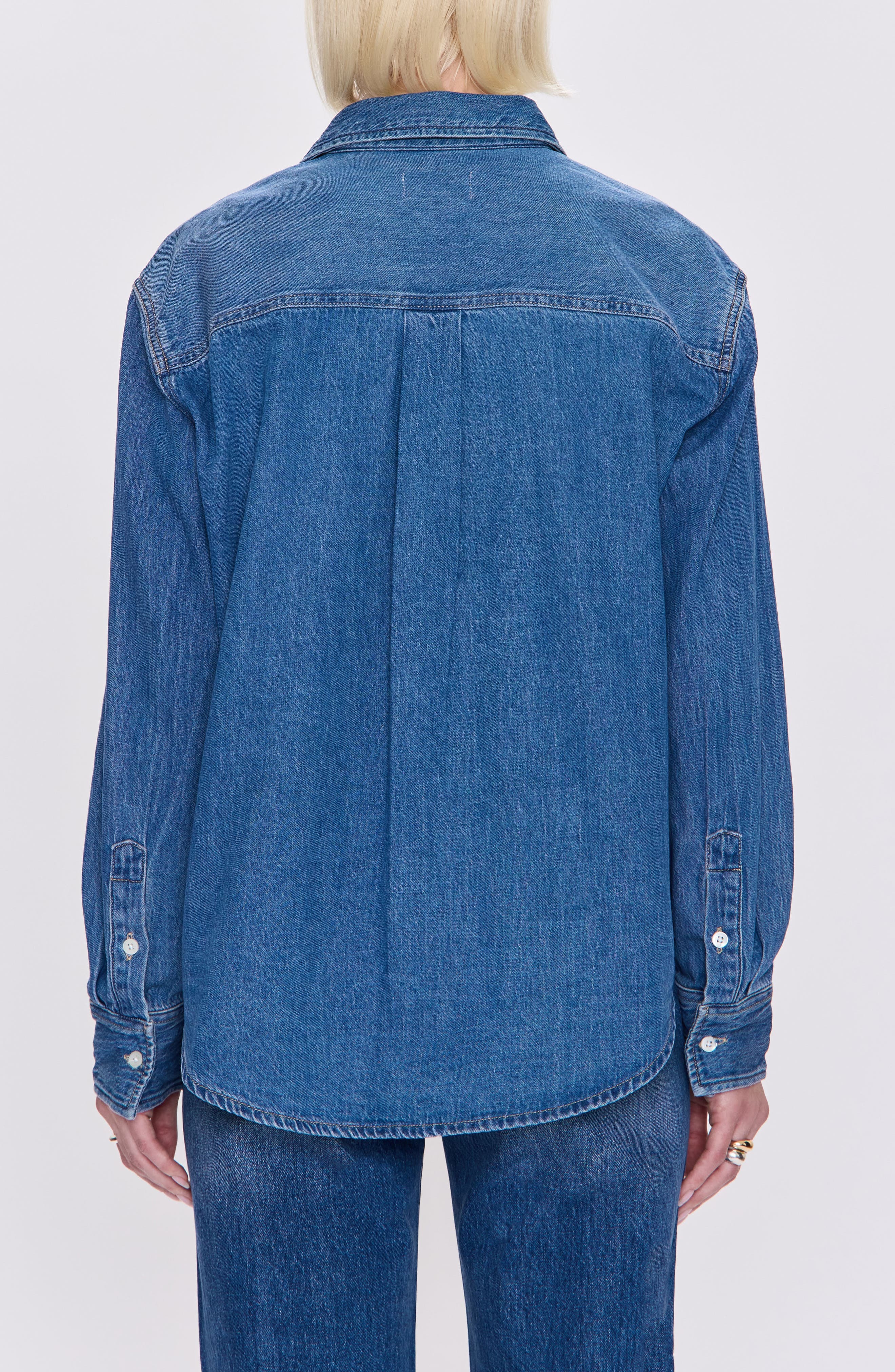 Jamie Denim Button-Up Shirt - image 2