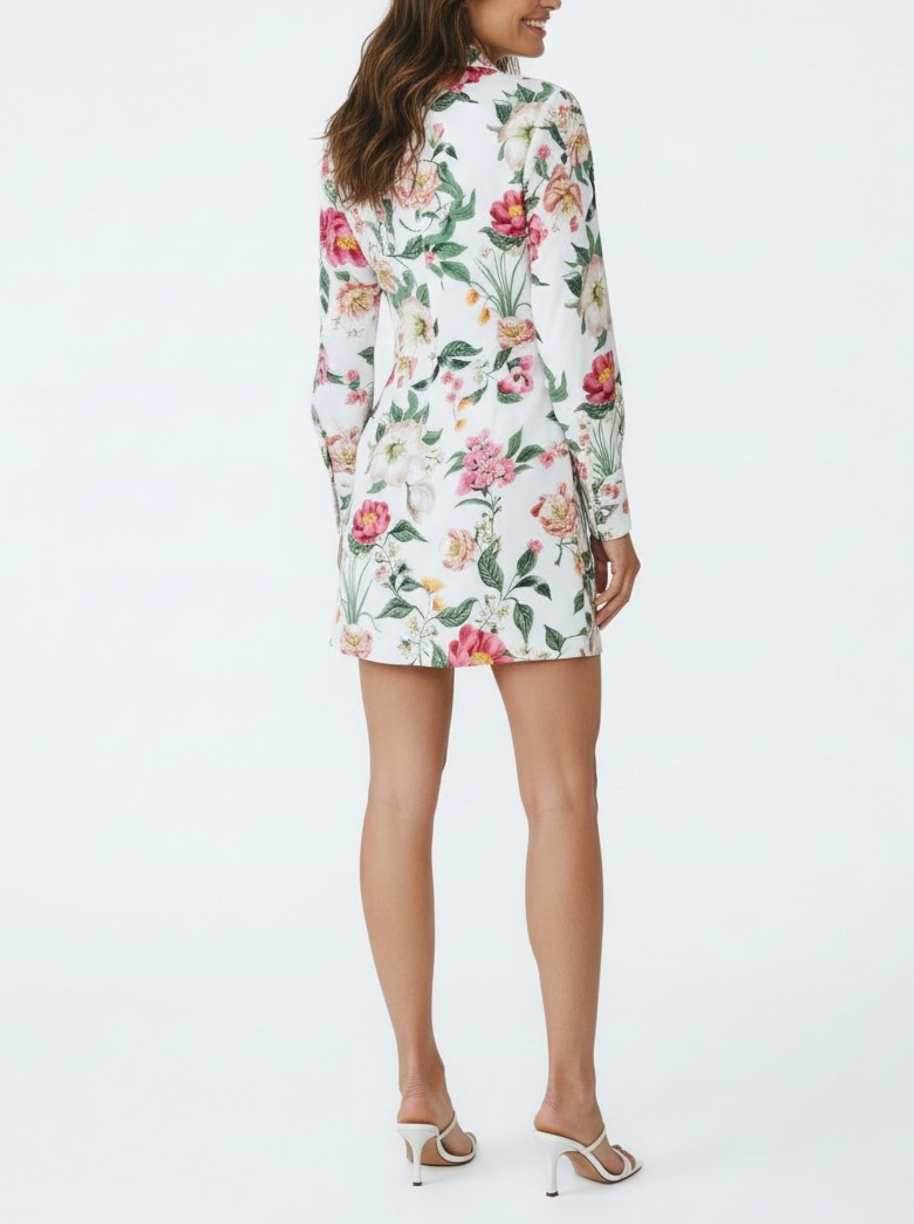 Patton Long Sleeve Poplin Mini Dress - image 2