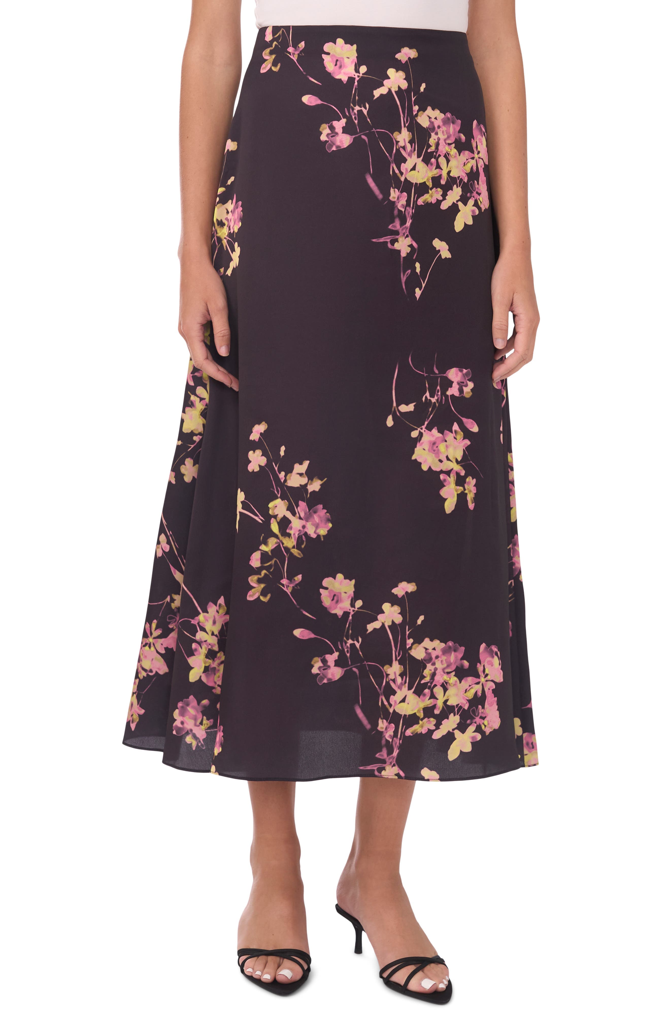 Floral Midi Skirt - image 1