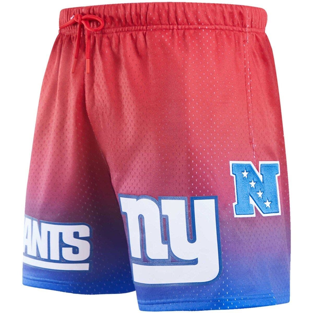 Men's Pro Standard Royal/Red New York Giants Ombre Mesh Shorts - image 2