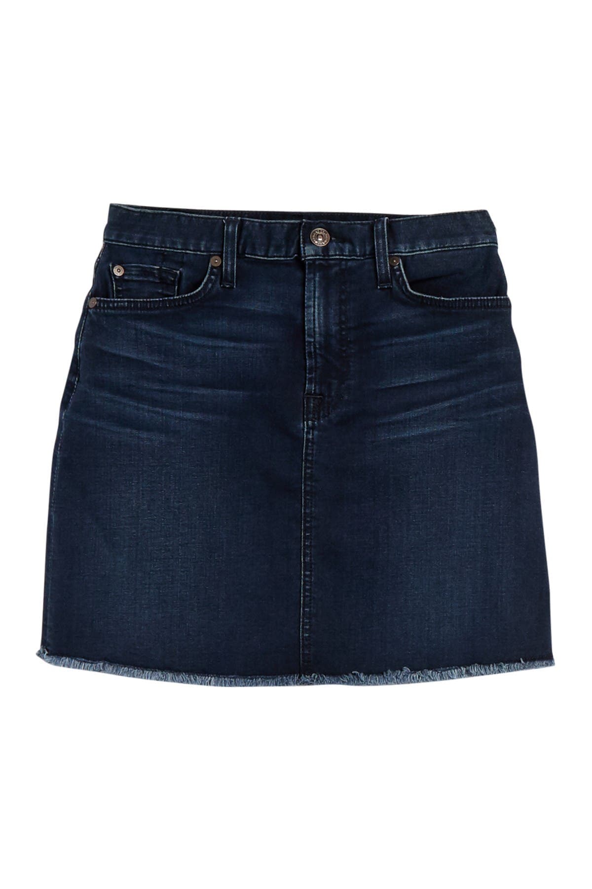 Fray Hem High Waist Skirt - image 1