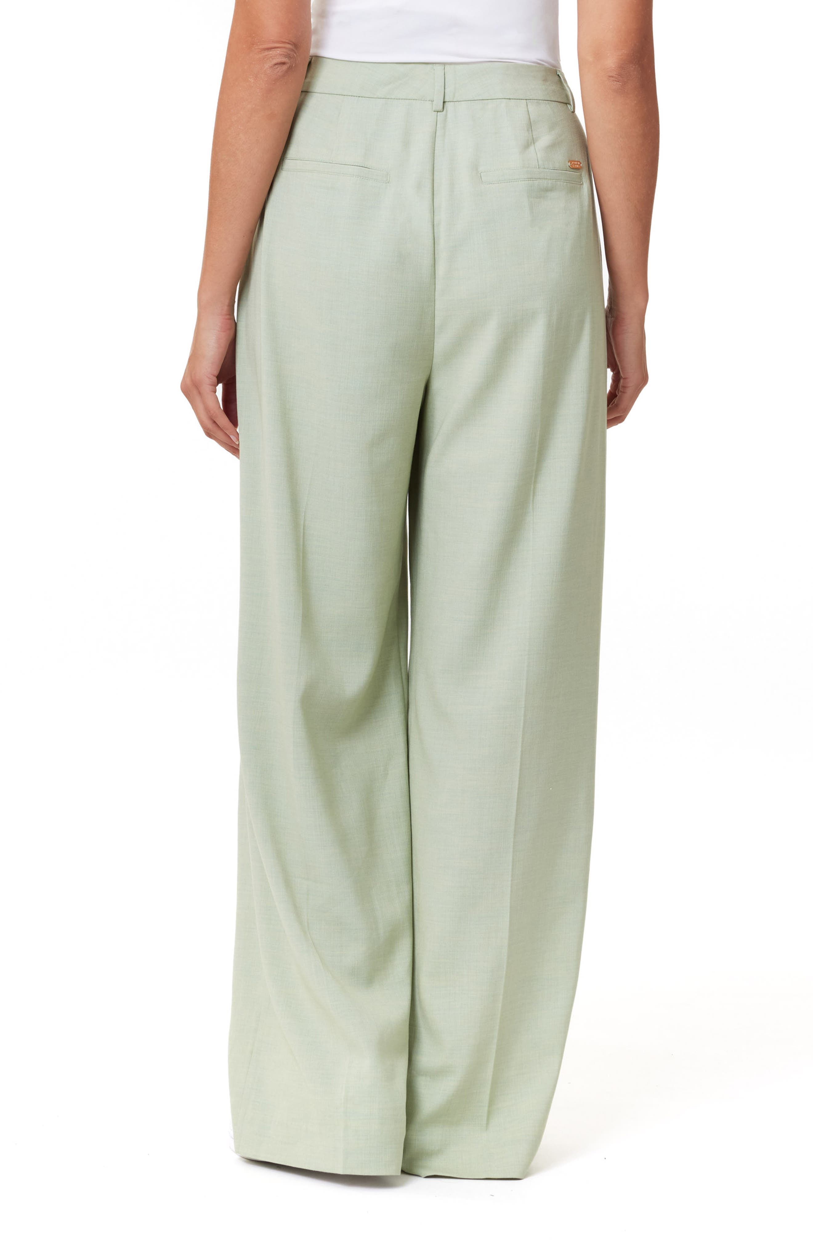 Rose High Waist Wide Leg Pleat Front Pants - image 2