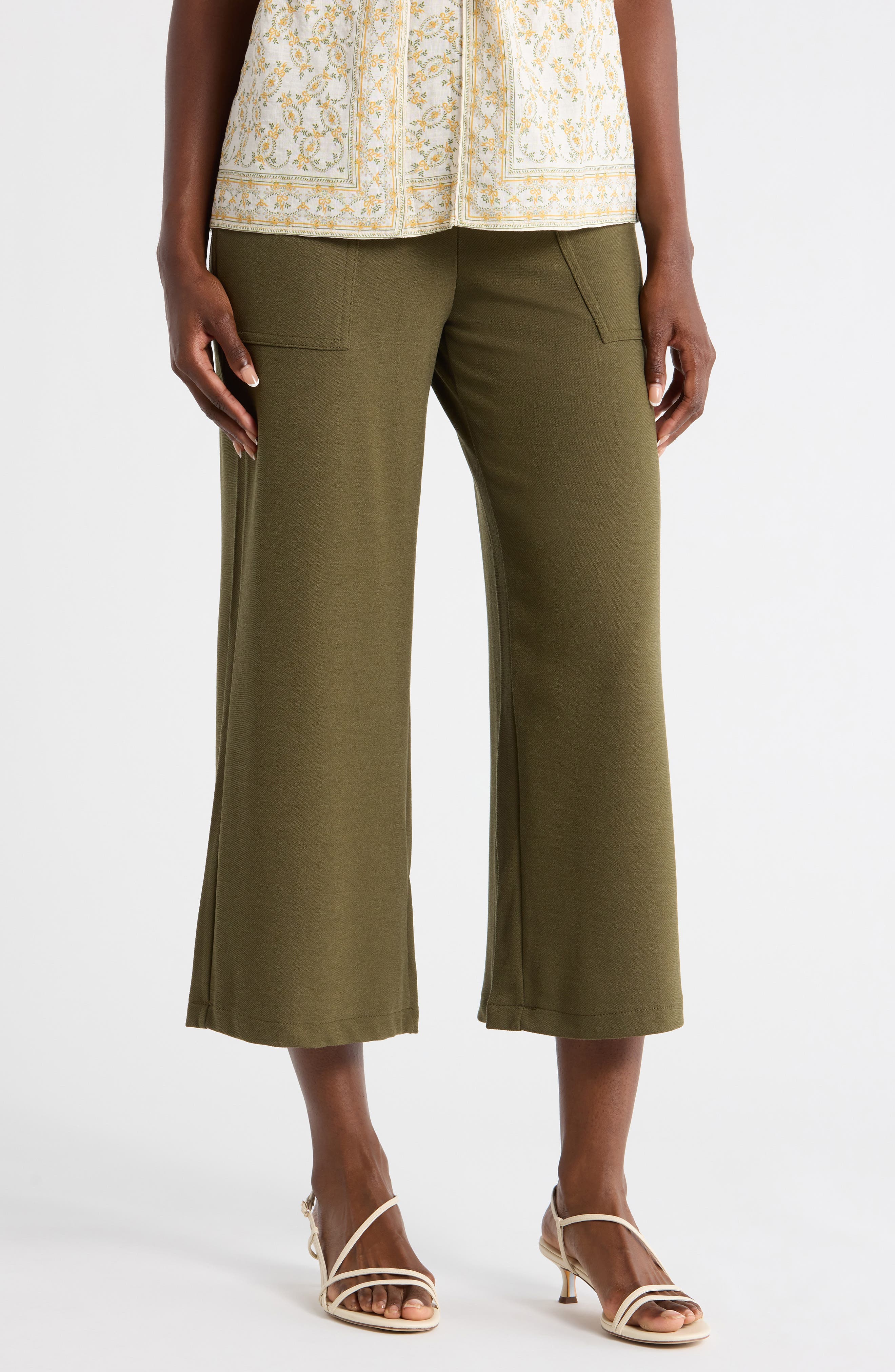 Crop Wide Leg Pants - image 1