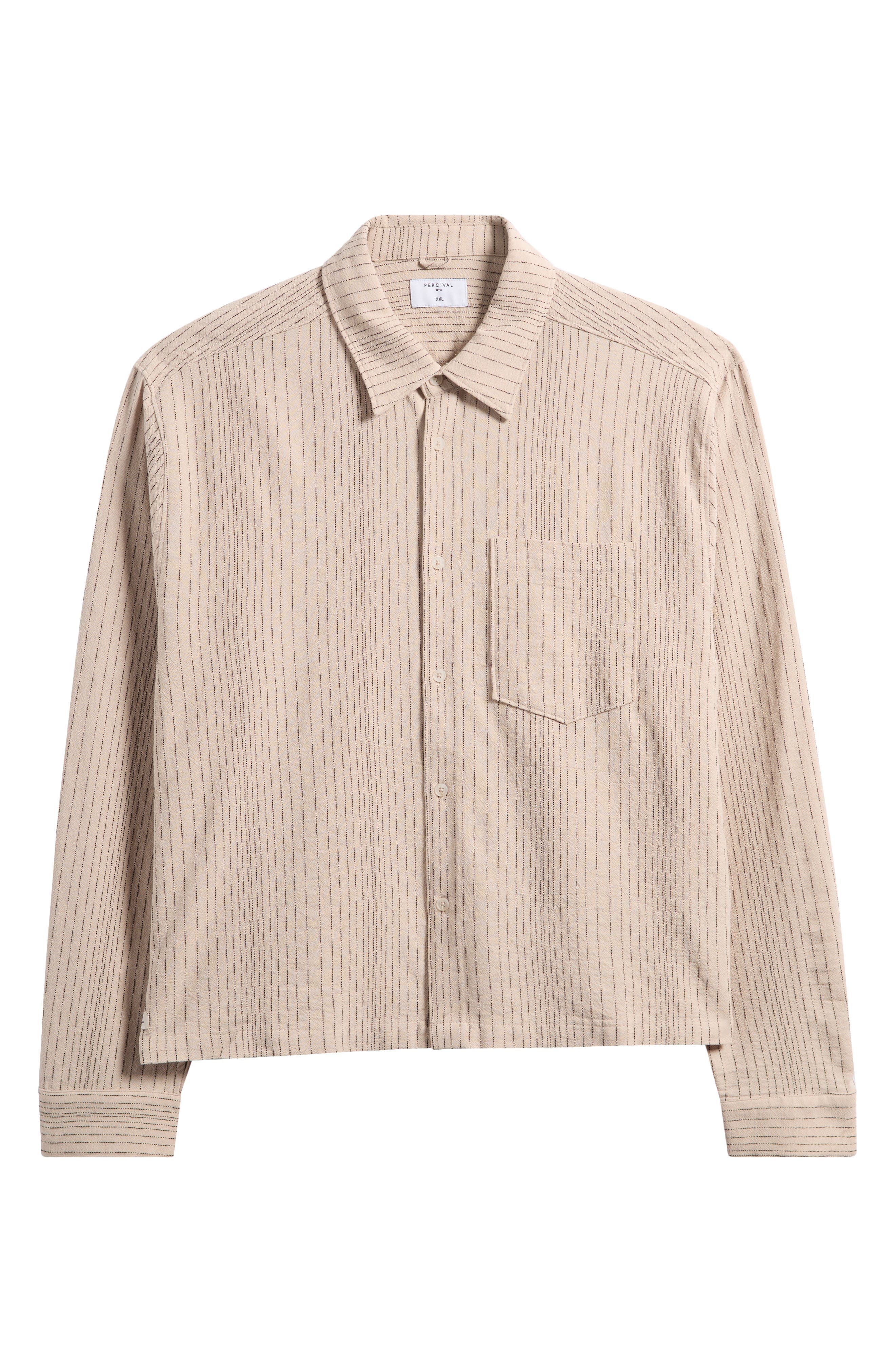 Leland Stripe Boxy Button-Up Shirt - image 3