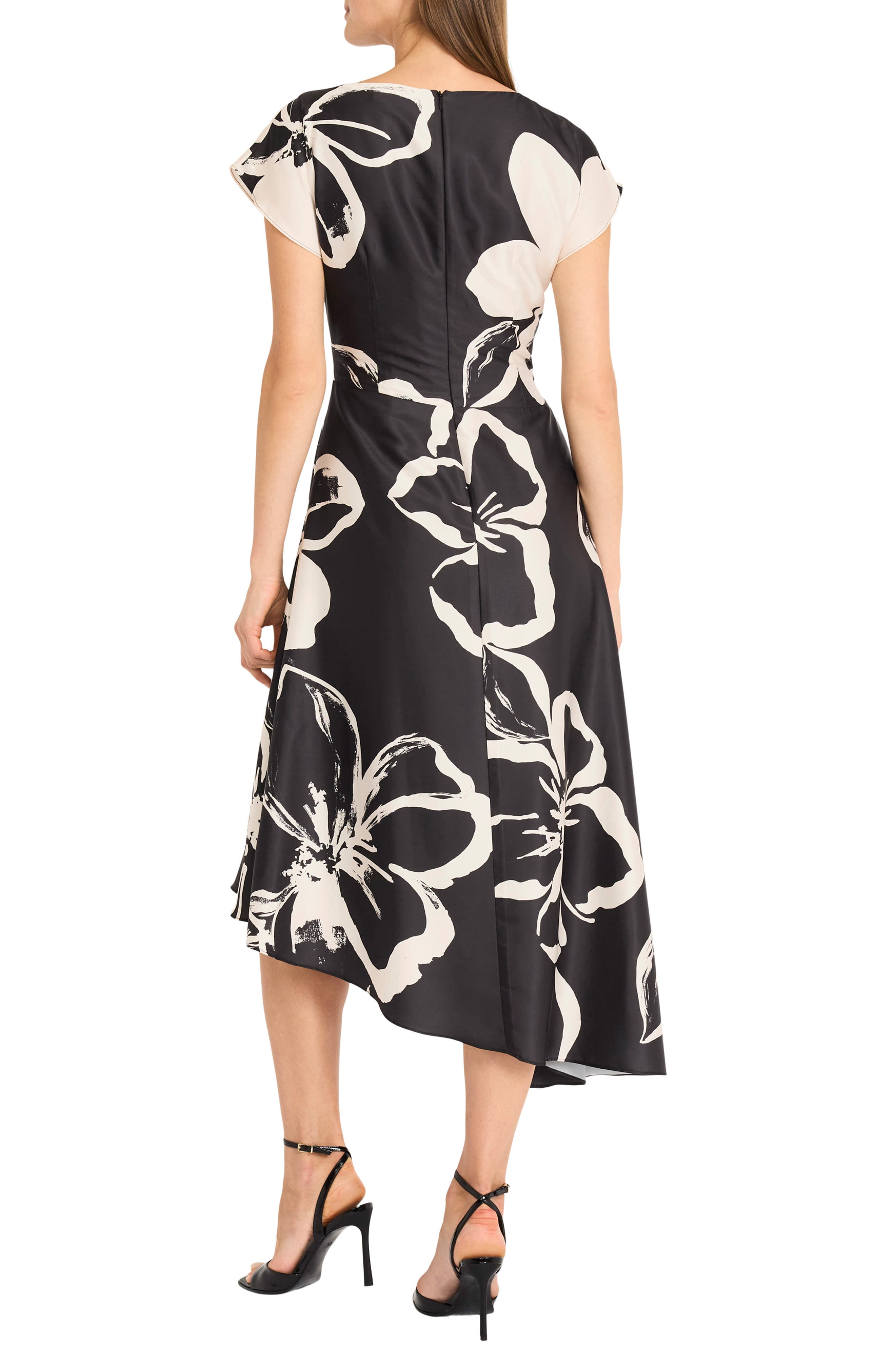 Asymmetric Hem Midi Dress - image 2