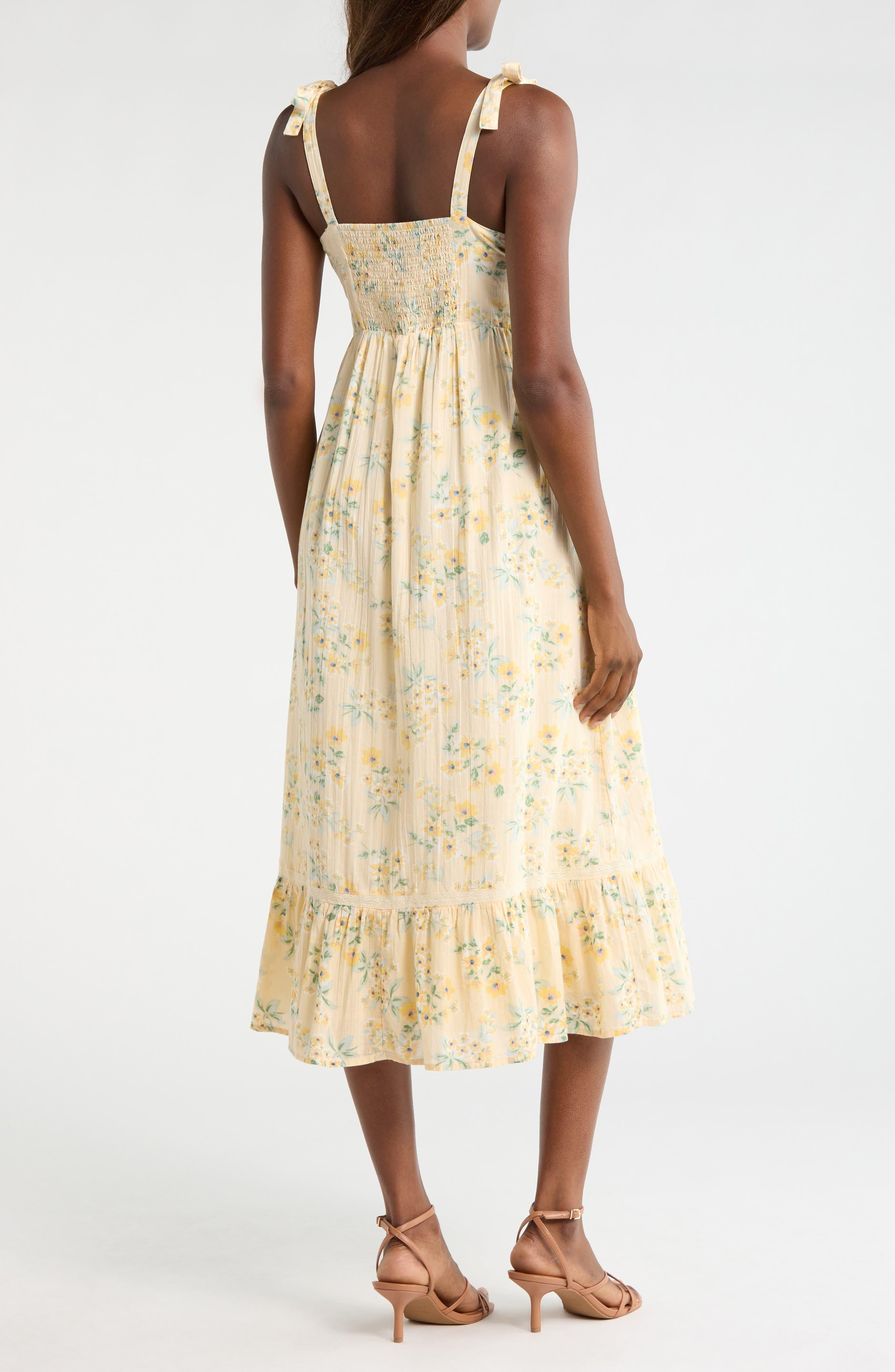 Tie Strap Sleeveless Midi Dress - image 4