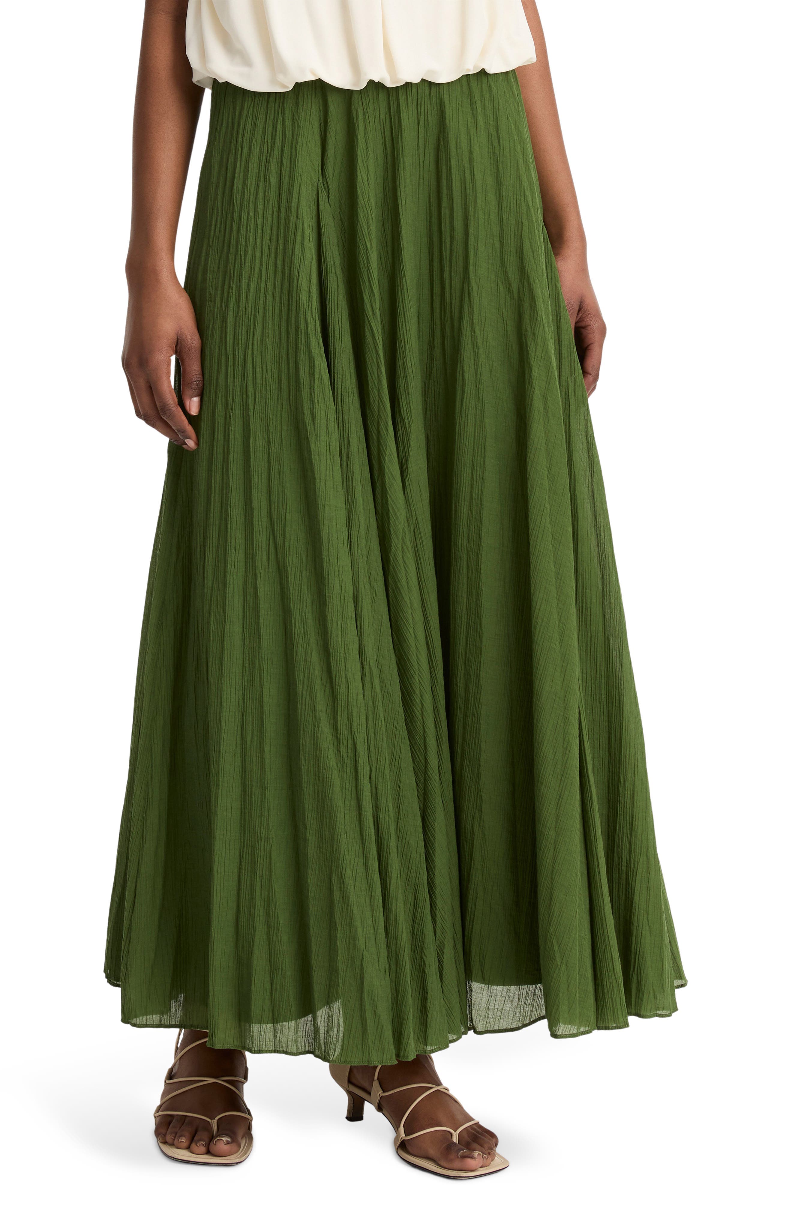 Crinkled Maxi Skirt - image 4