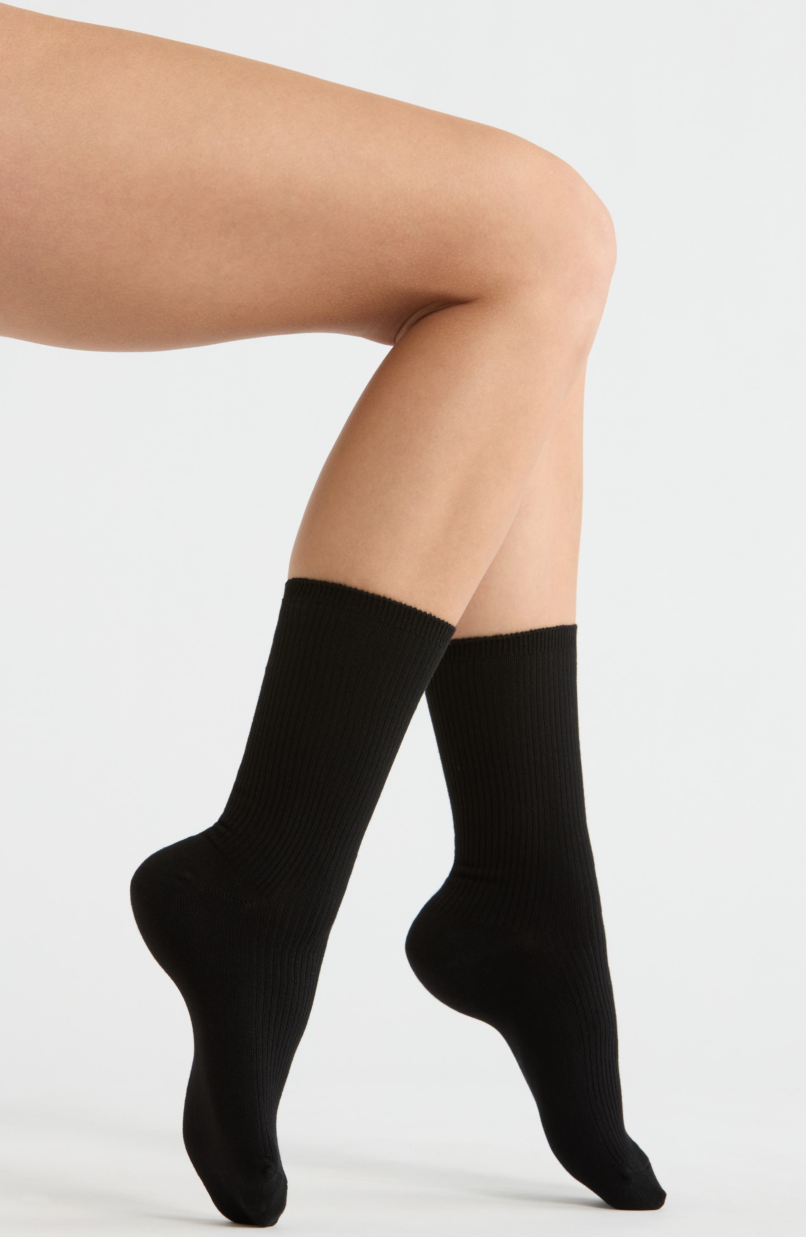 Everyday Rib Crew Socks - image 1