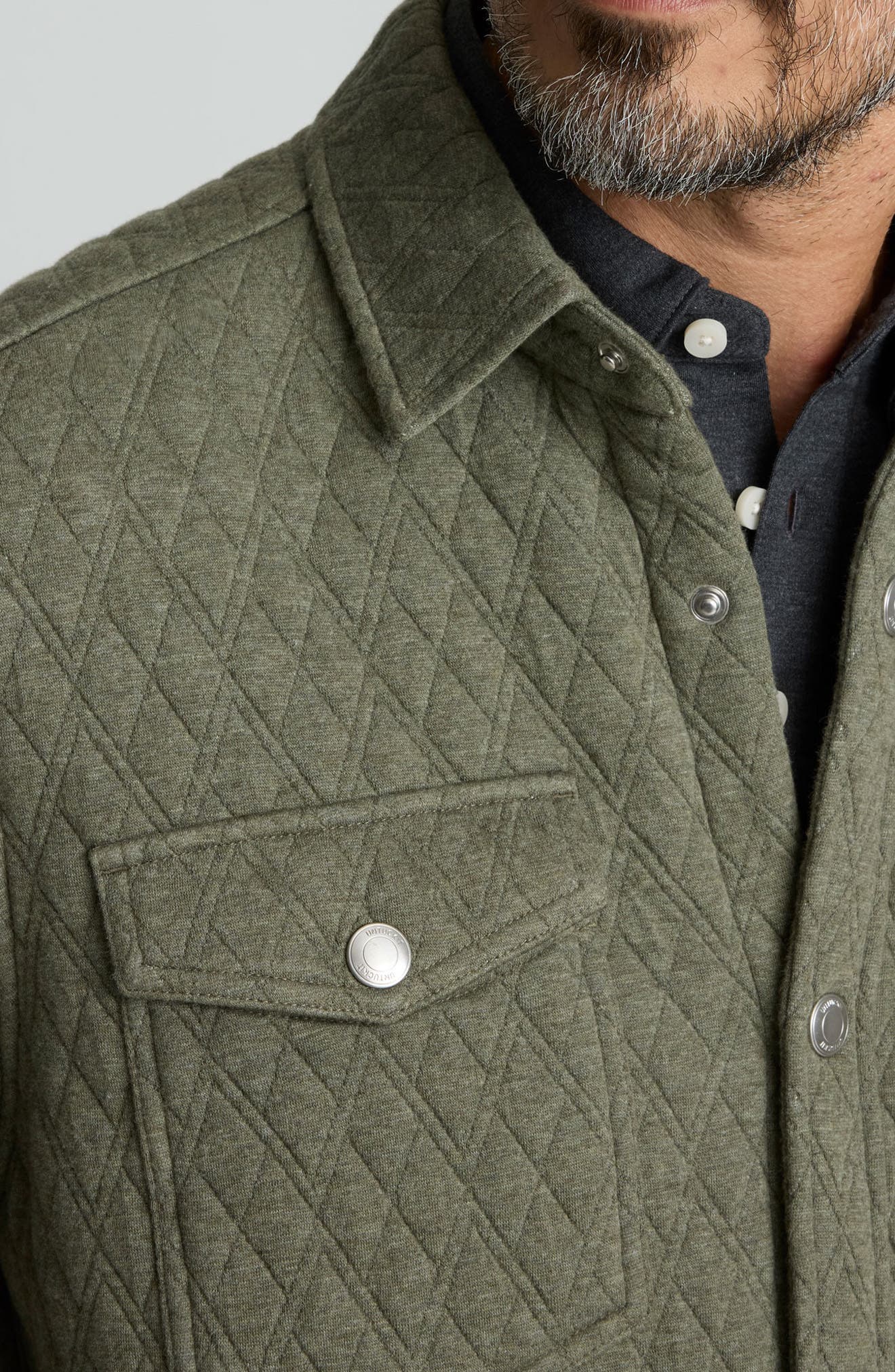 Braunfield Quilted Knit Overshirt - image 2
