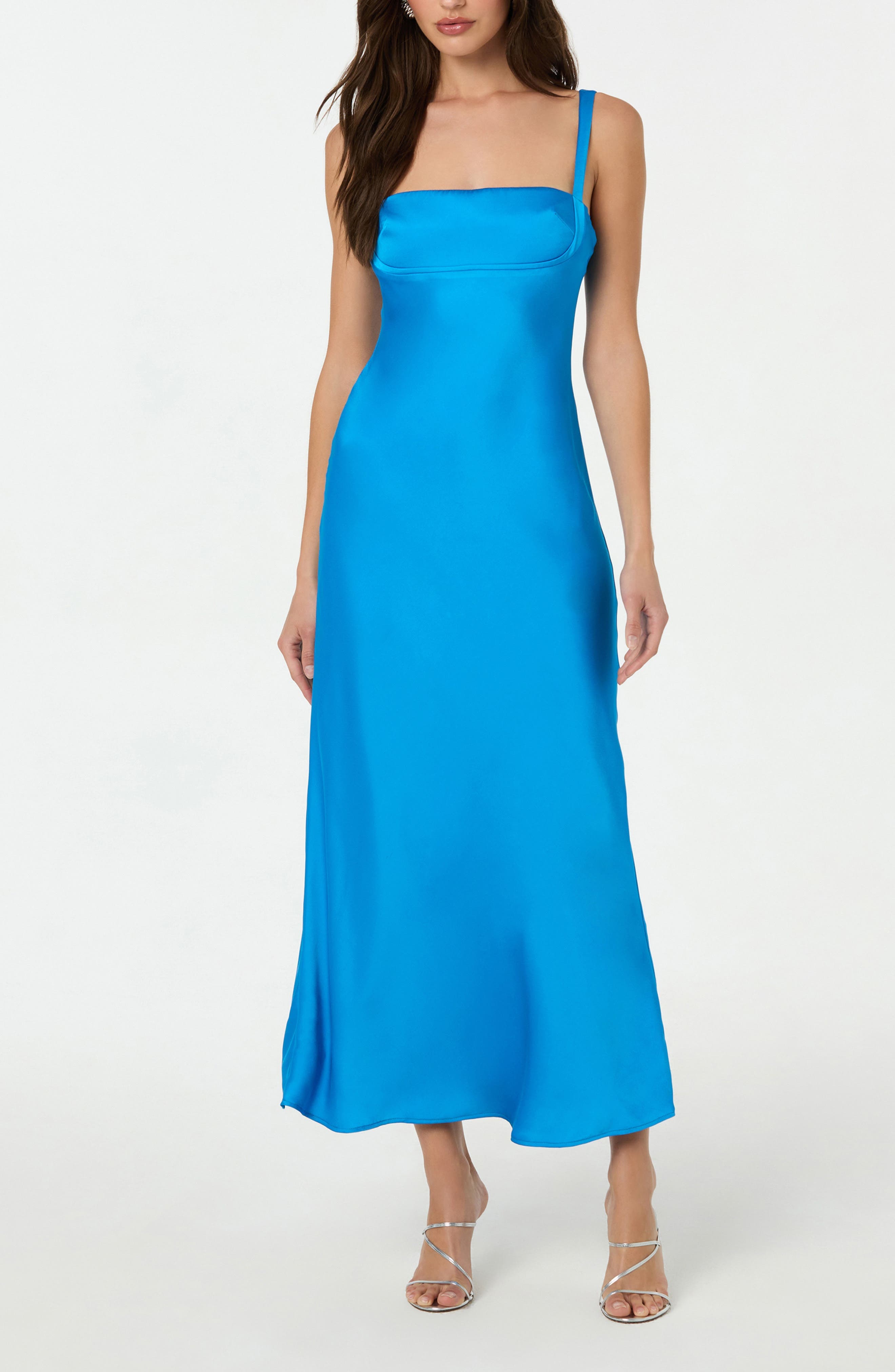 Stacie Satin Maxi Dress - image 1