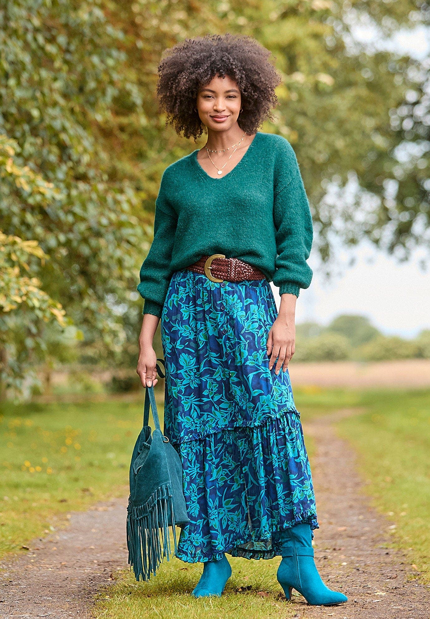 Cozy V-Neck Pullover Sweater - image 2