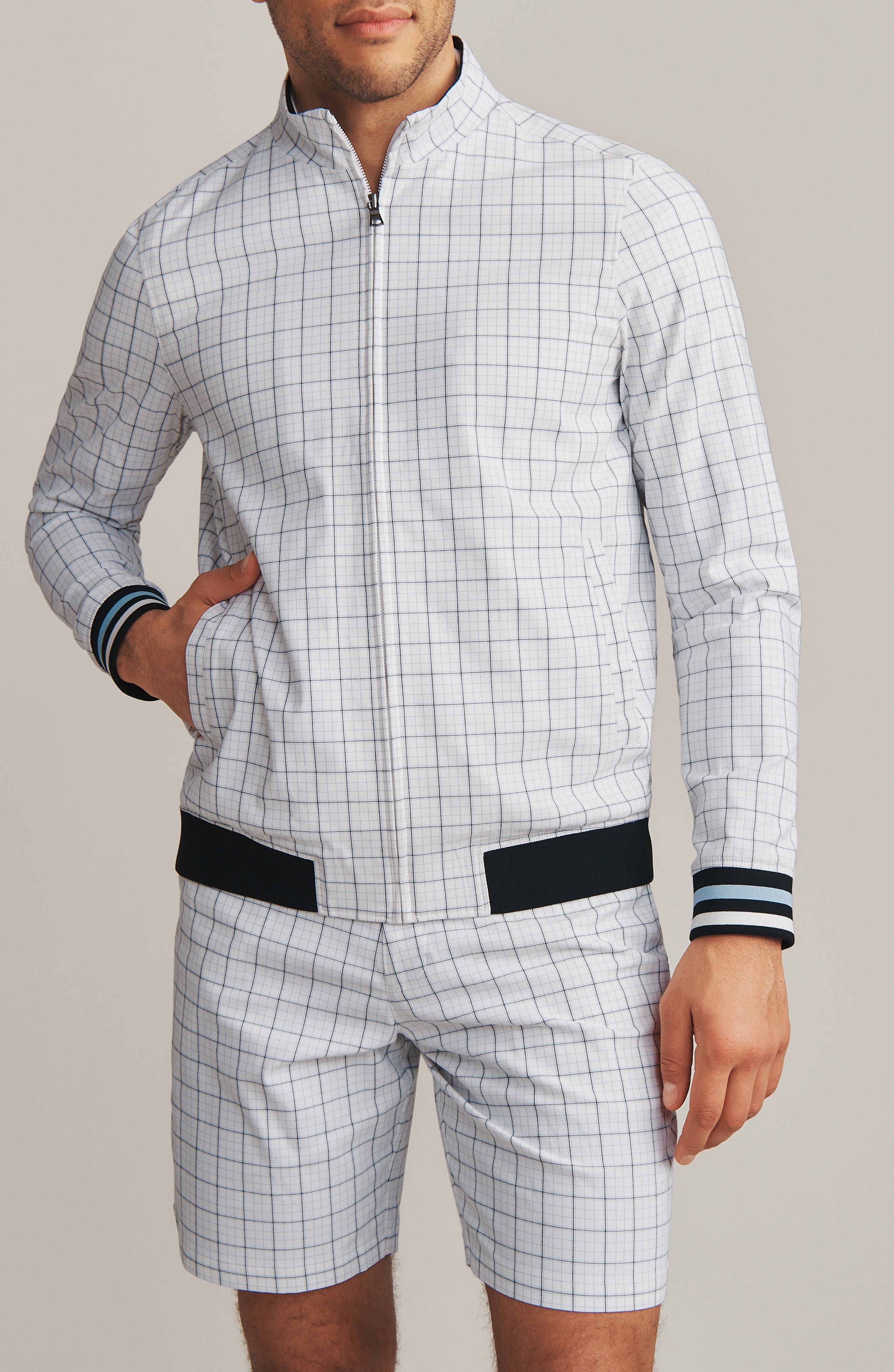 Dune Windowpane Golf Jacket - image 1