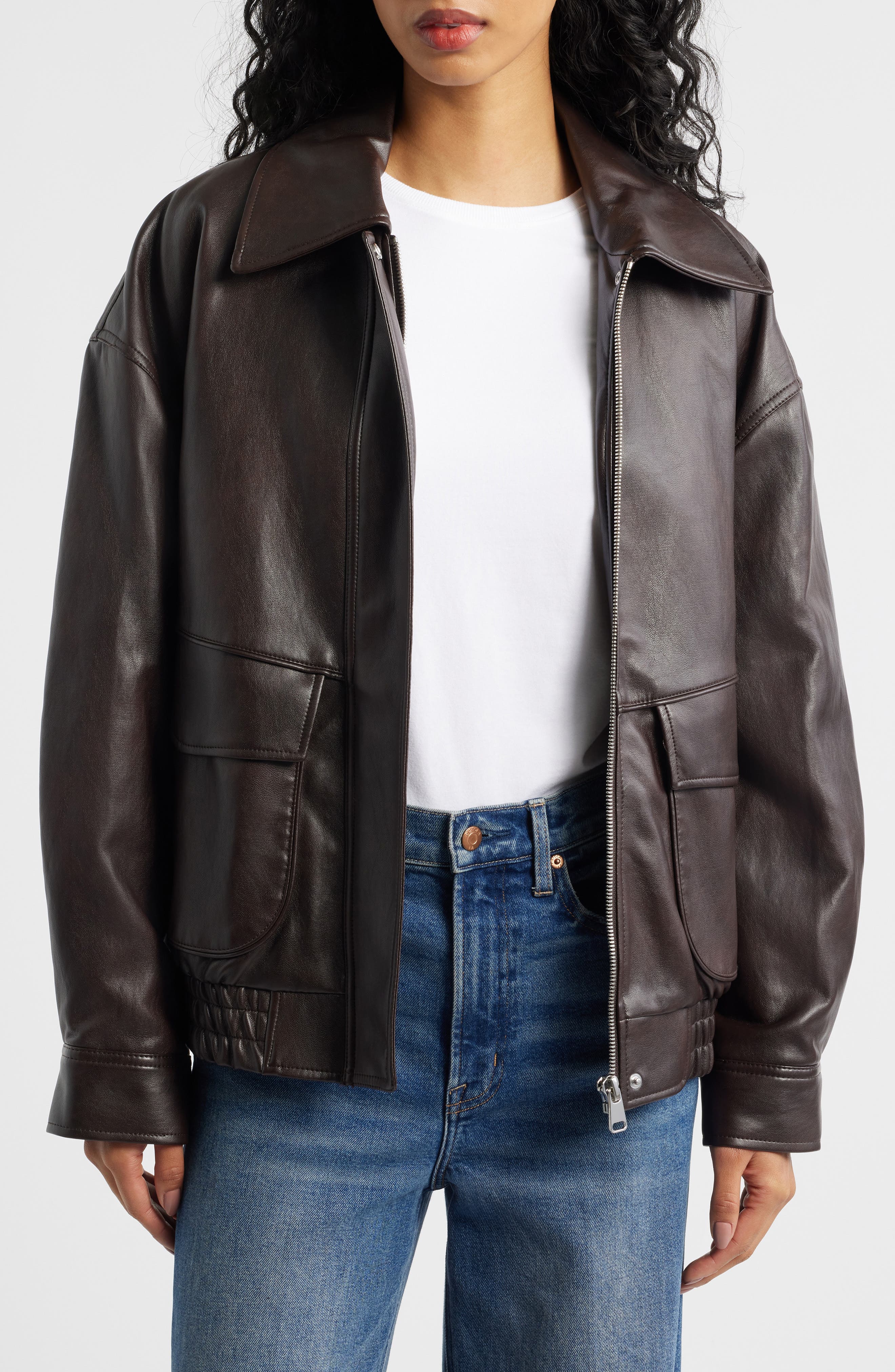 Marti Faux Leather Jacket - image 1