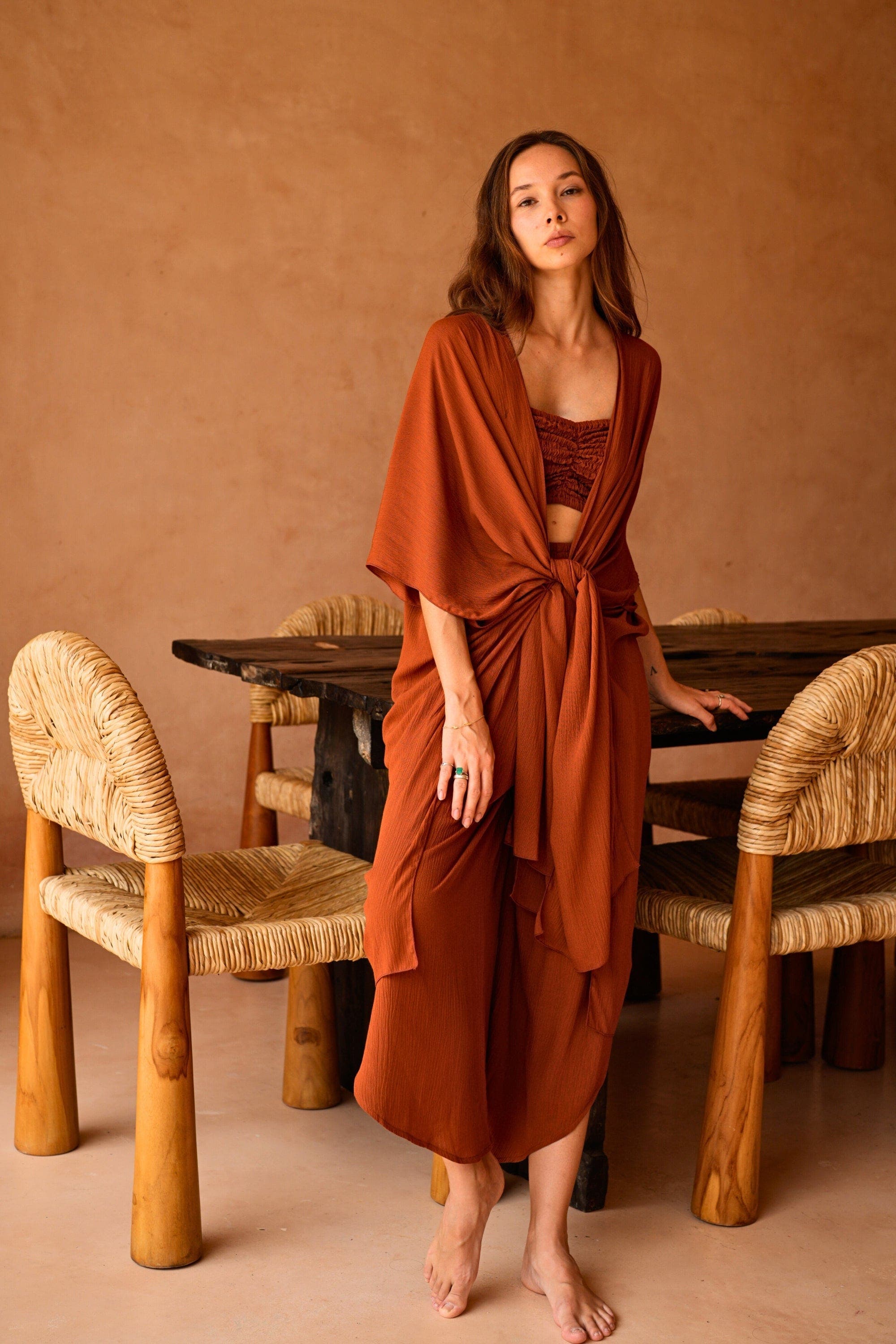 Kaia Flowy Wrap Duster - image 2