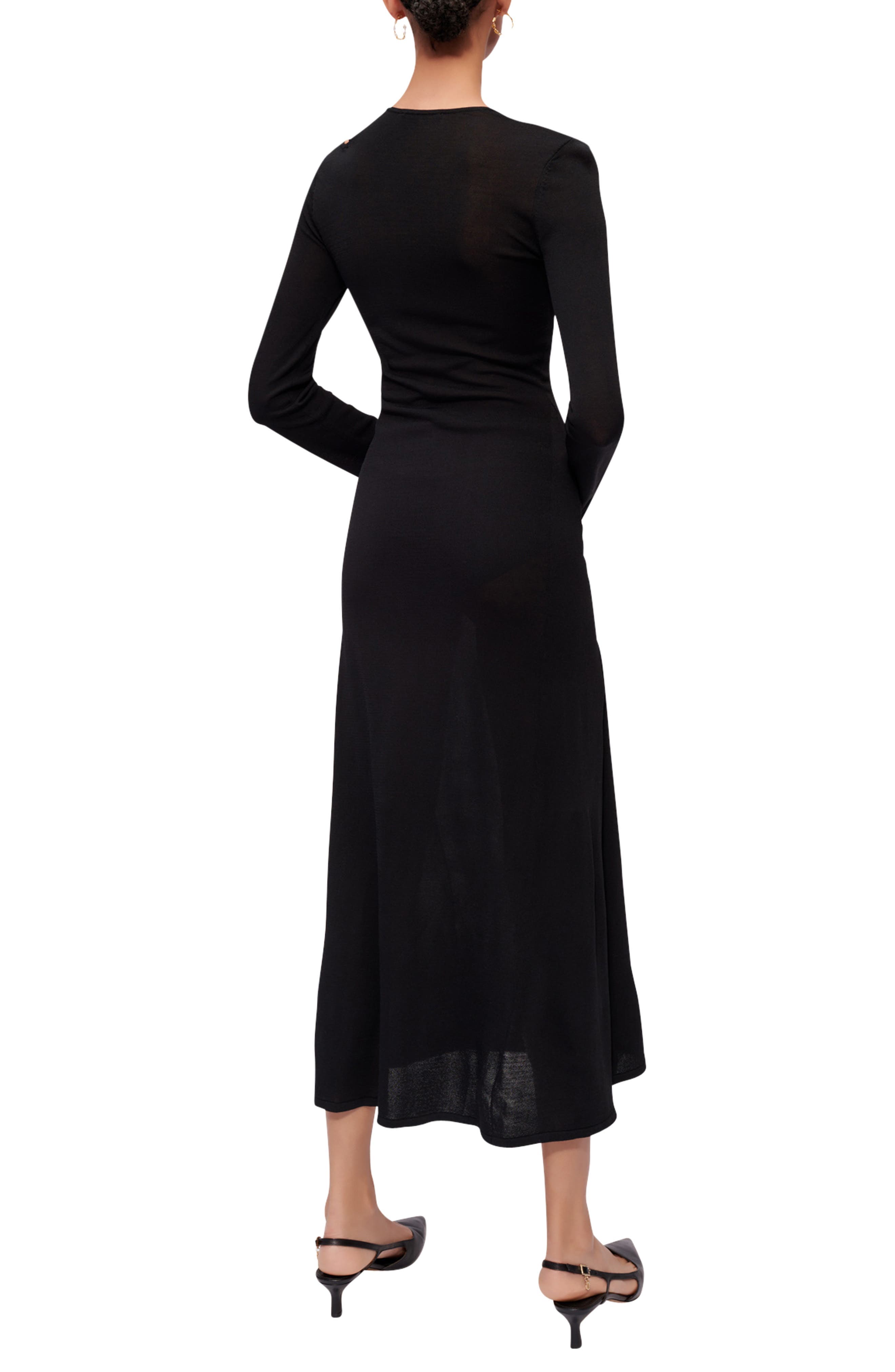 Rob Cutout Detail Long Sleeve Dress - image 2