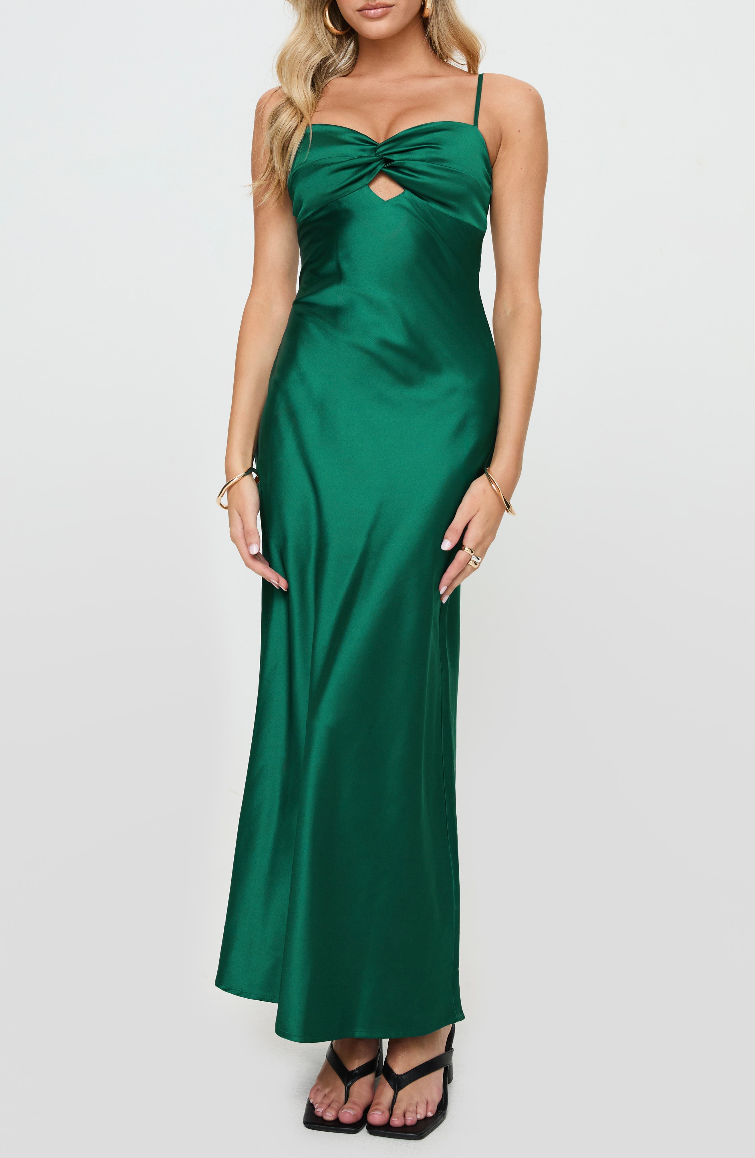 Blackthorn Satin Maxi Dress - image 1