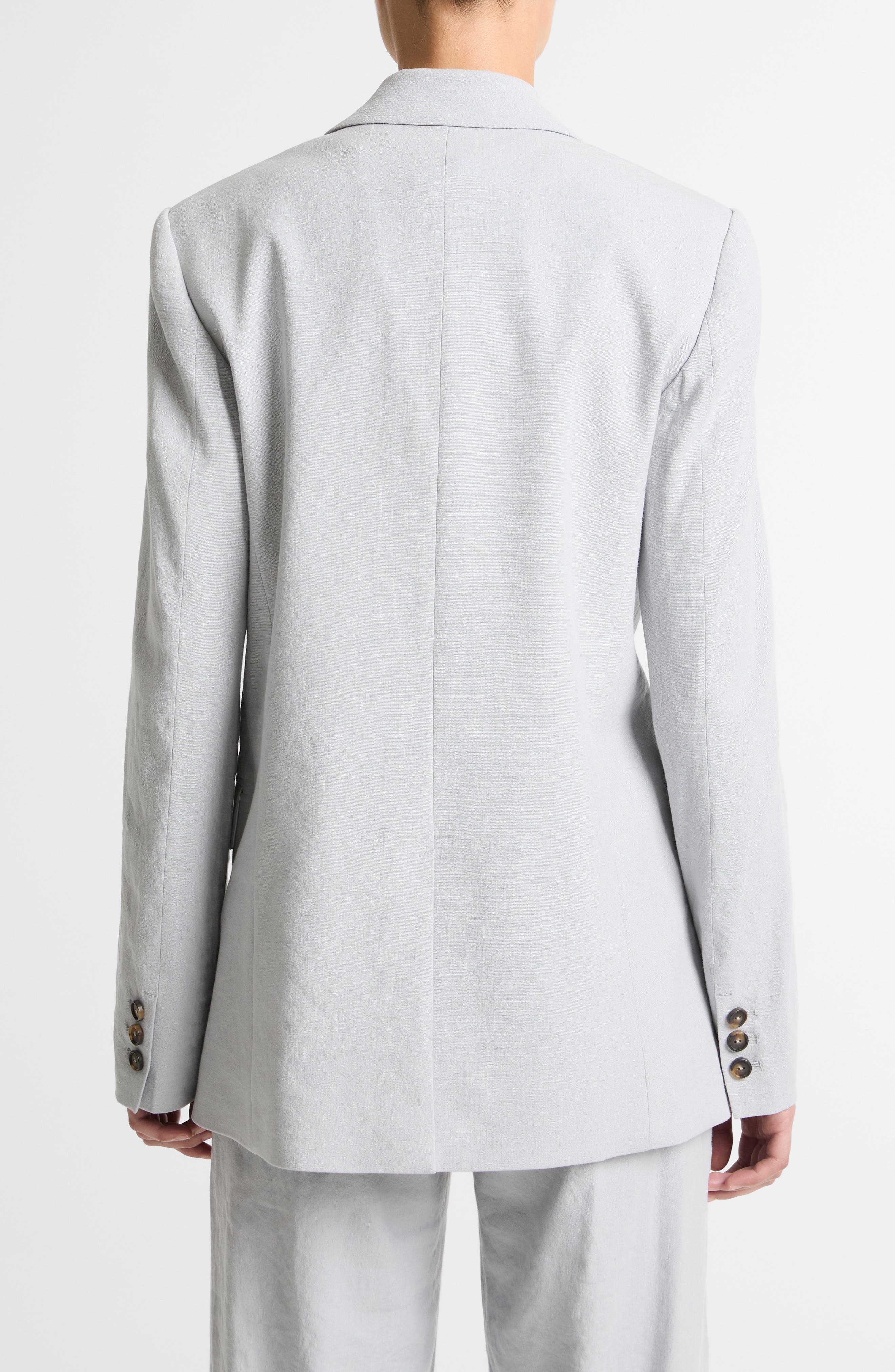 One-Button Linen Blend Blazer - image 2