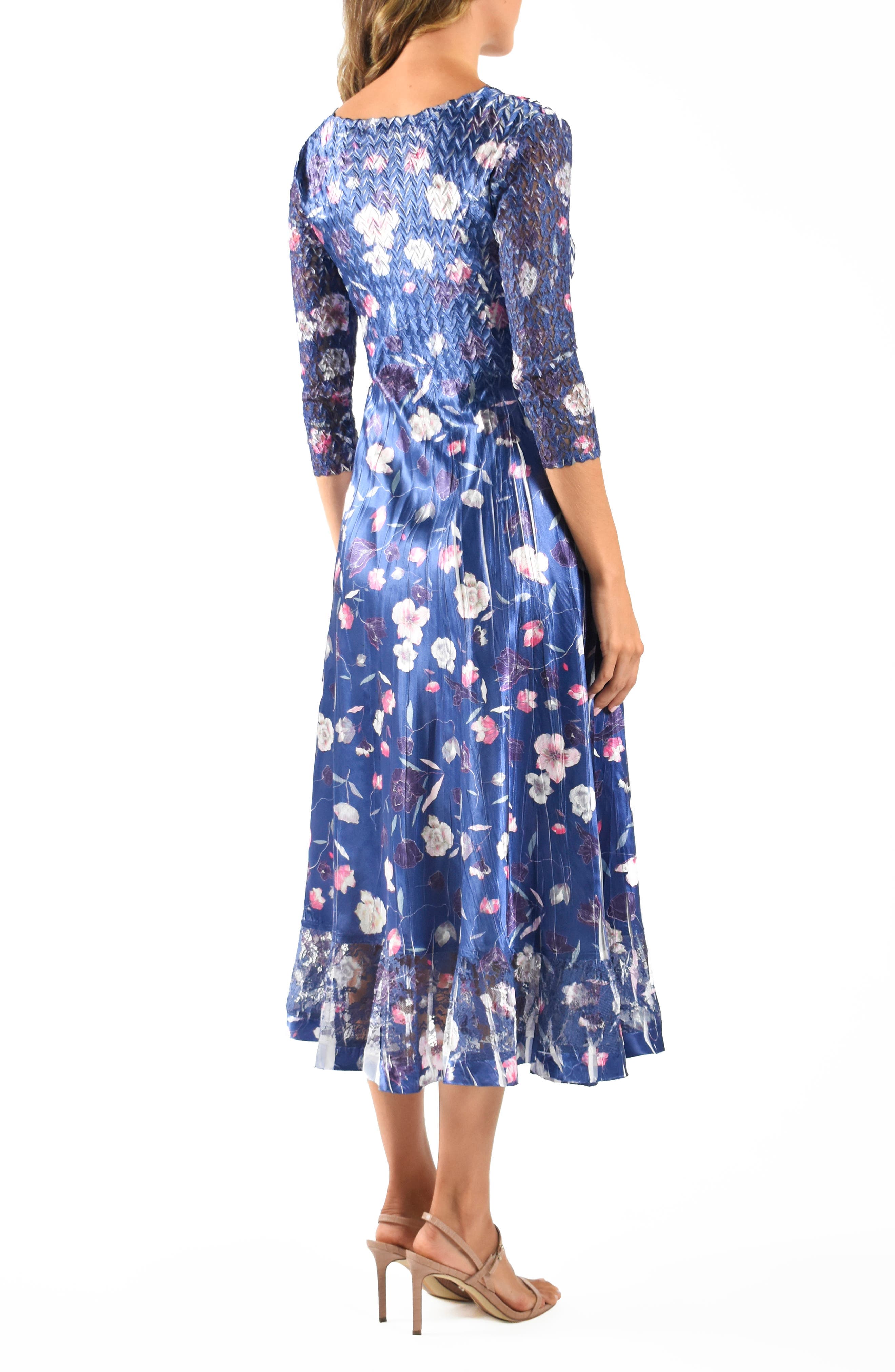 Charmeuse & Chiffon Cocktail Dress - image 2