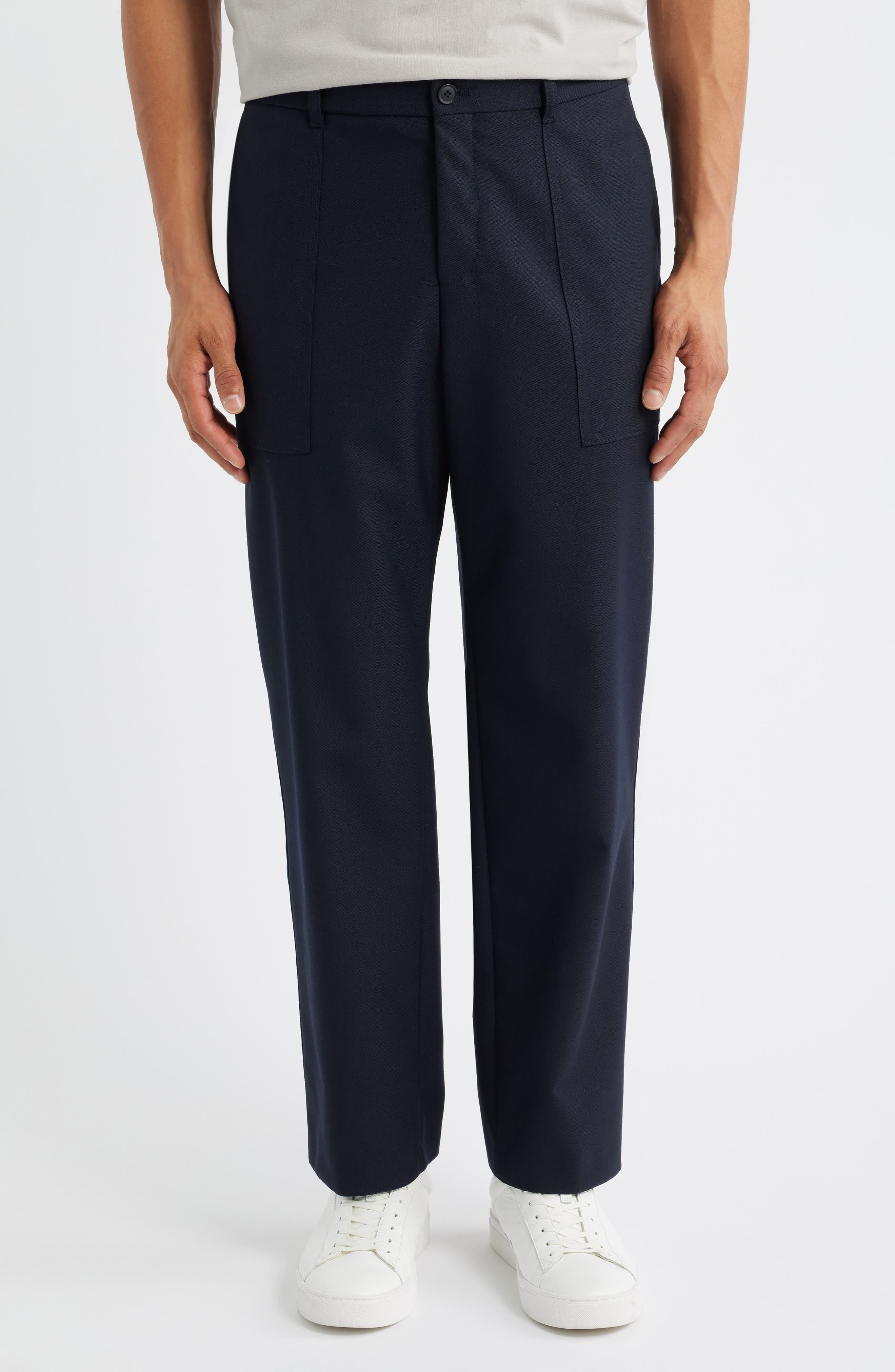 Pitt Patch Virgin Wool Straight Leg Pants - image 1