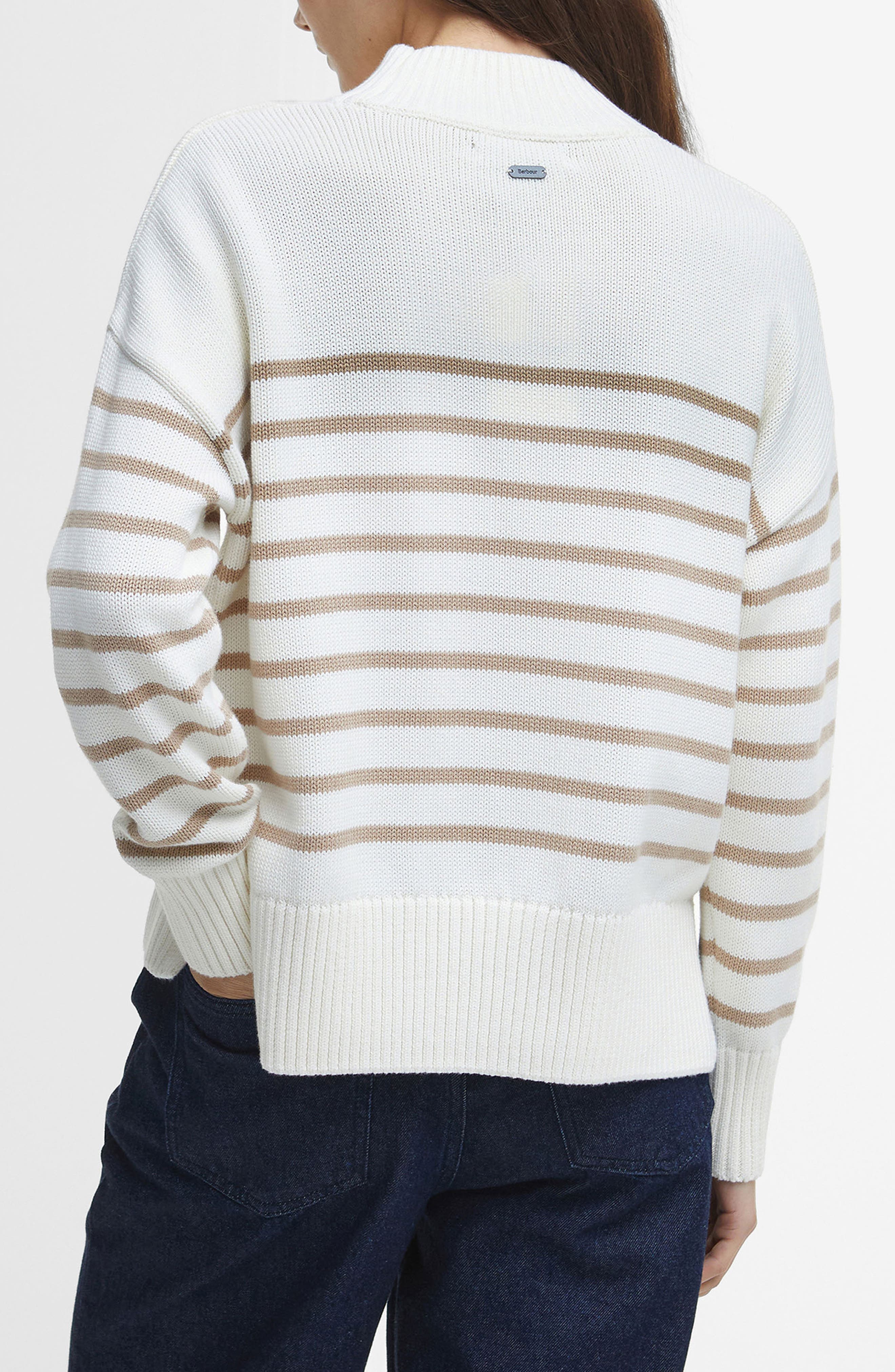 Shelly Stripe Cotton Sweater - image 2