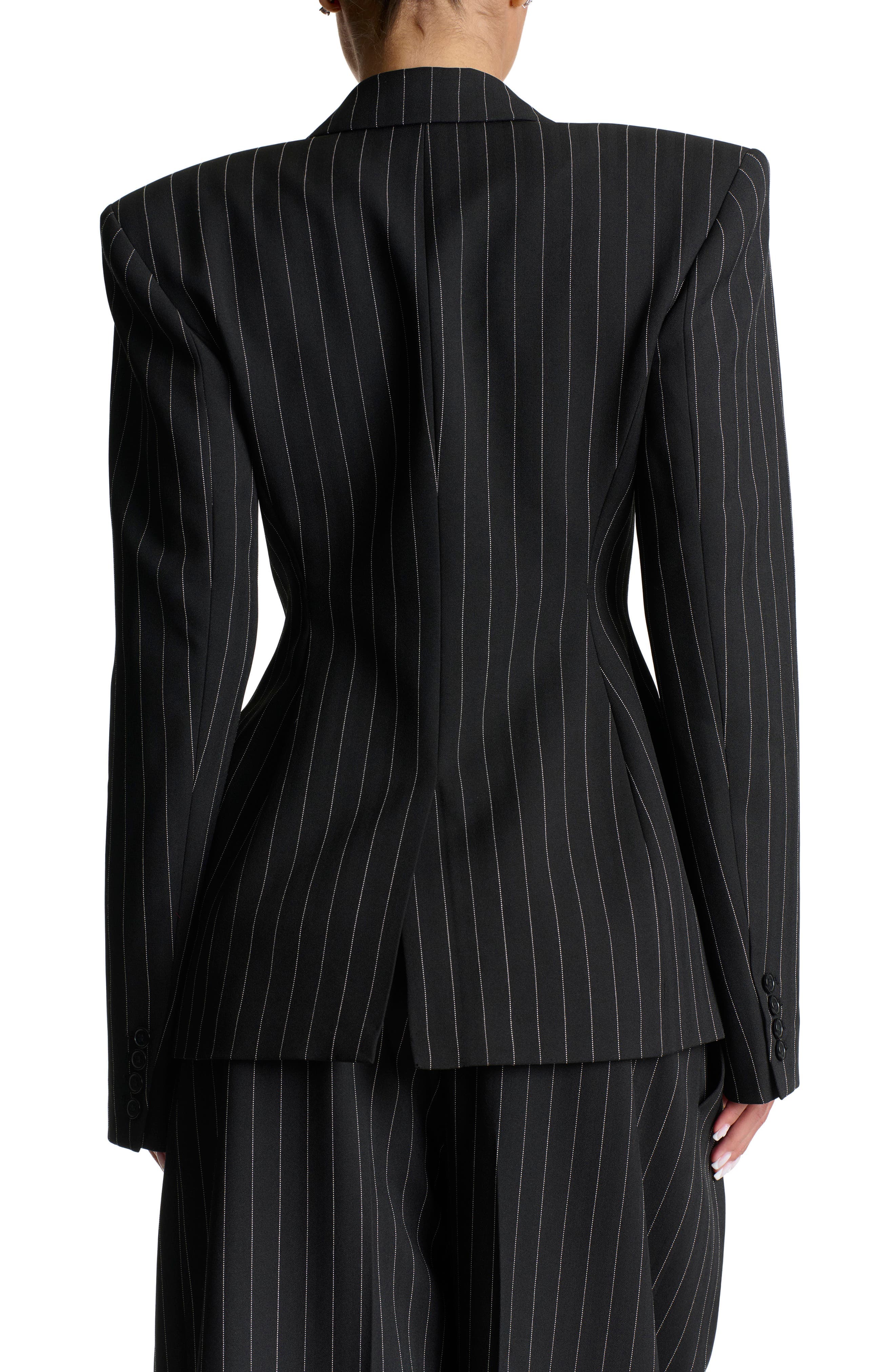 Pinstripe Blazer - image 2