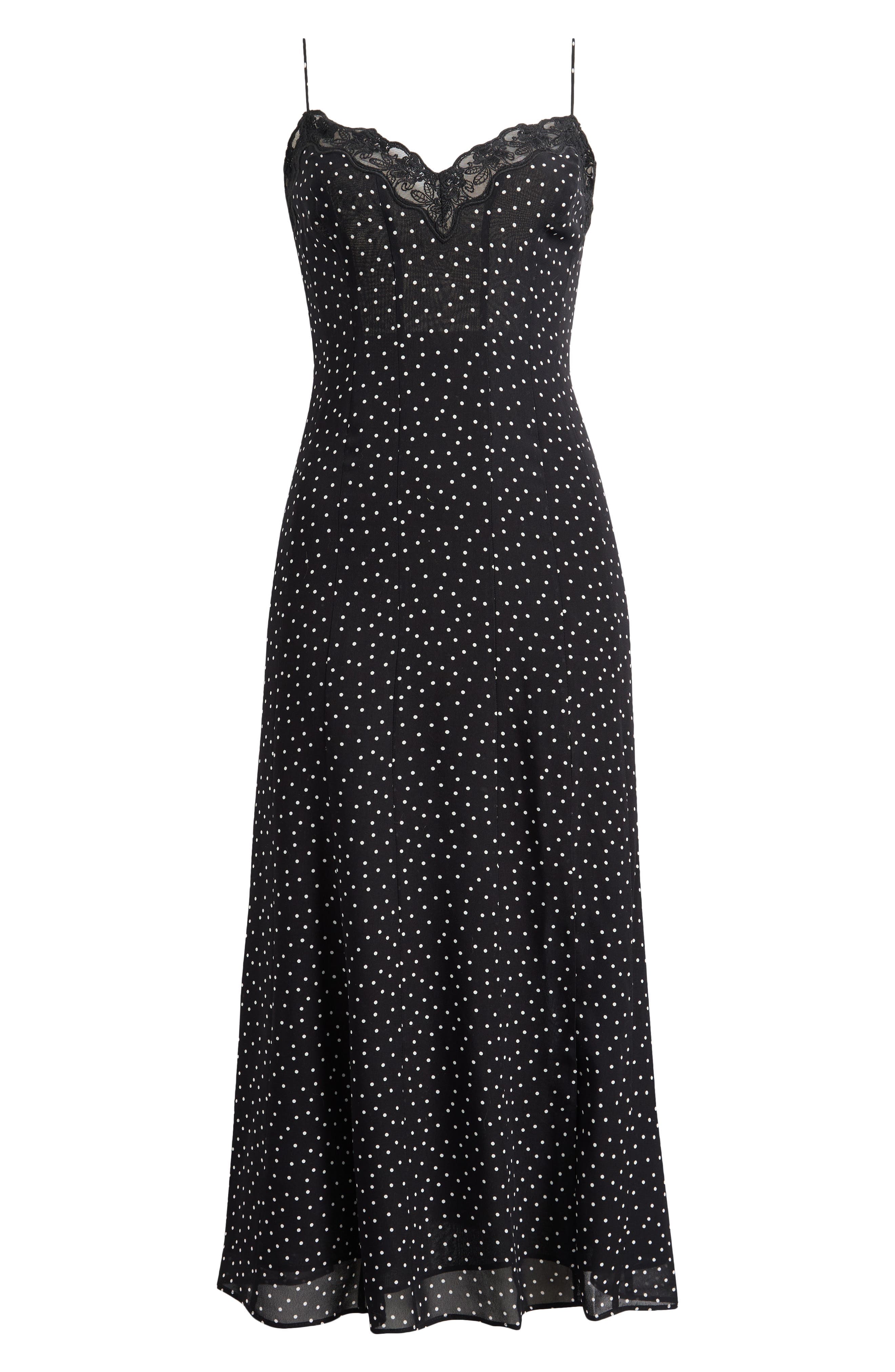 Lucine Dot Midi Slipdress - image 2