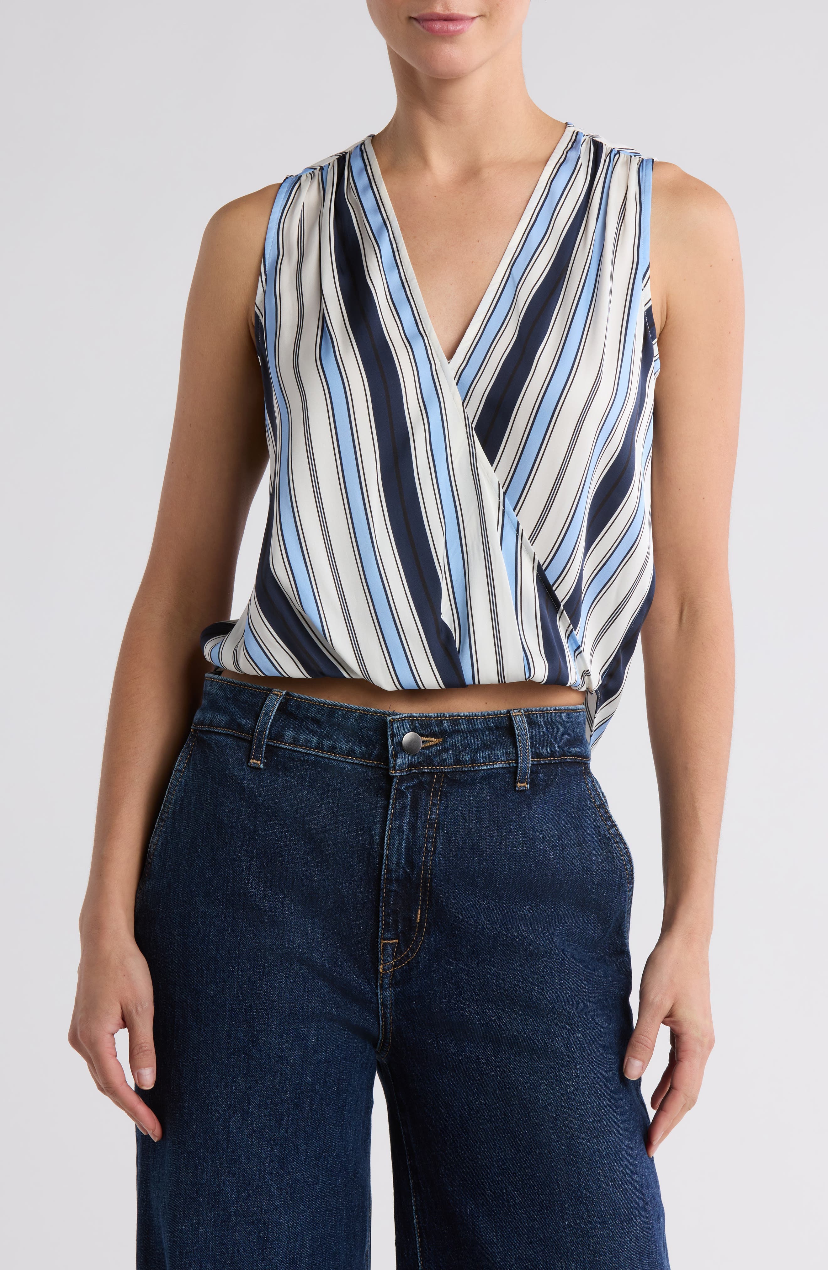 Rahi Stripe Sleeveless Top - image 1