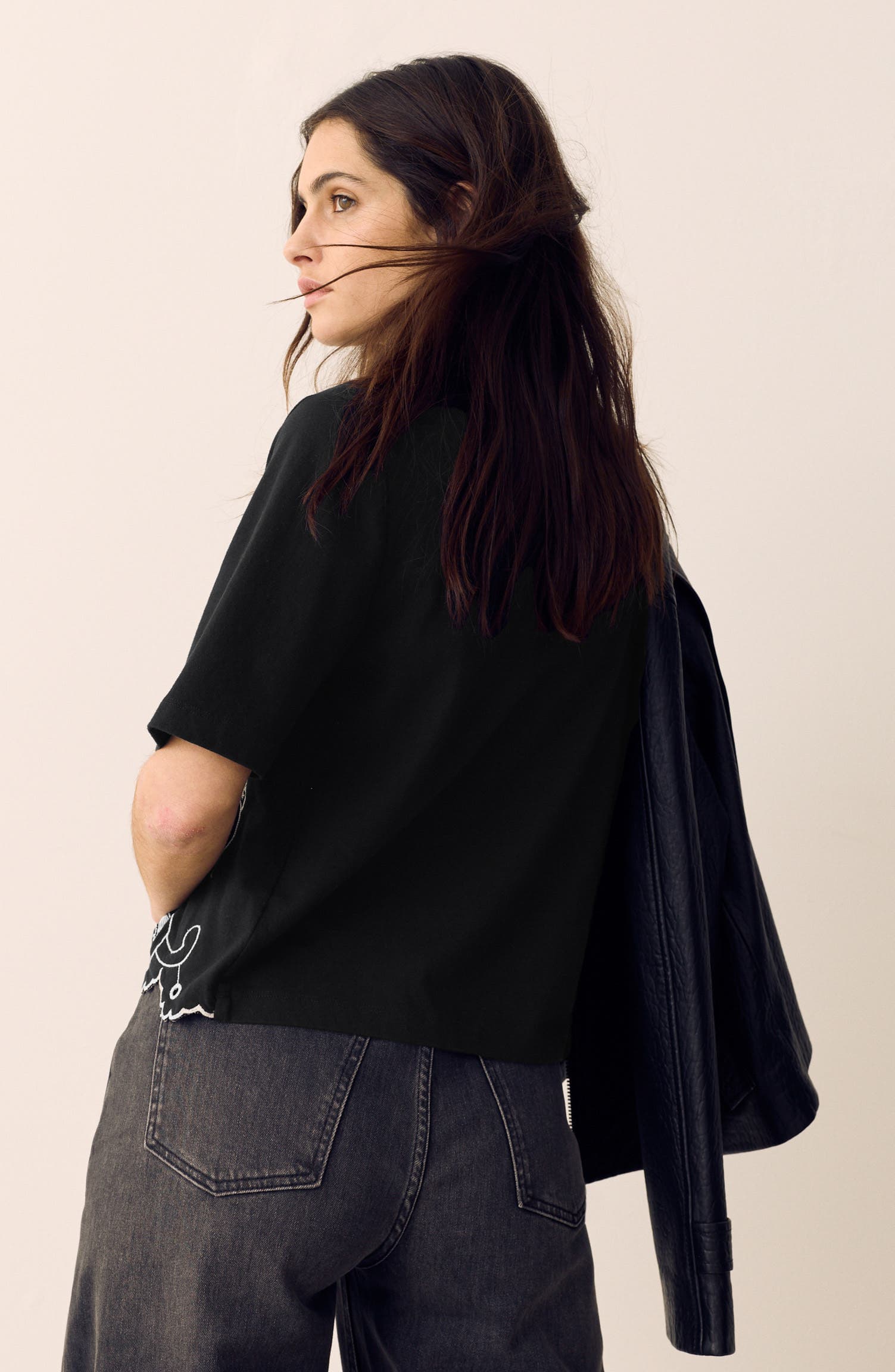 Pretty Cutwork Jersey T-Shirt - image 2