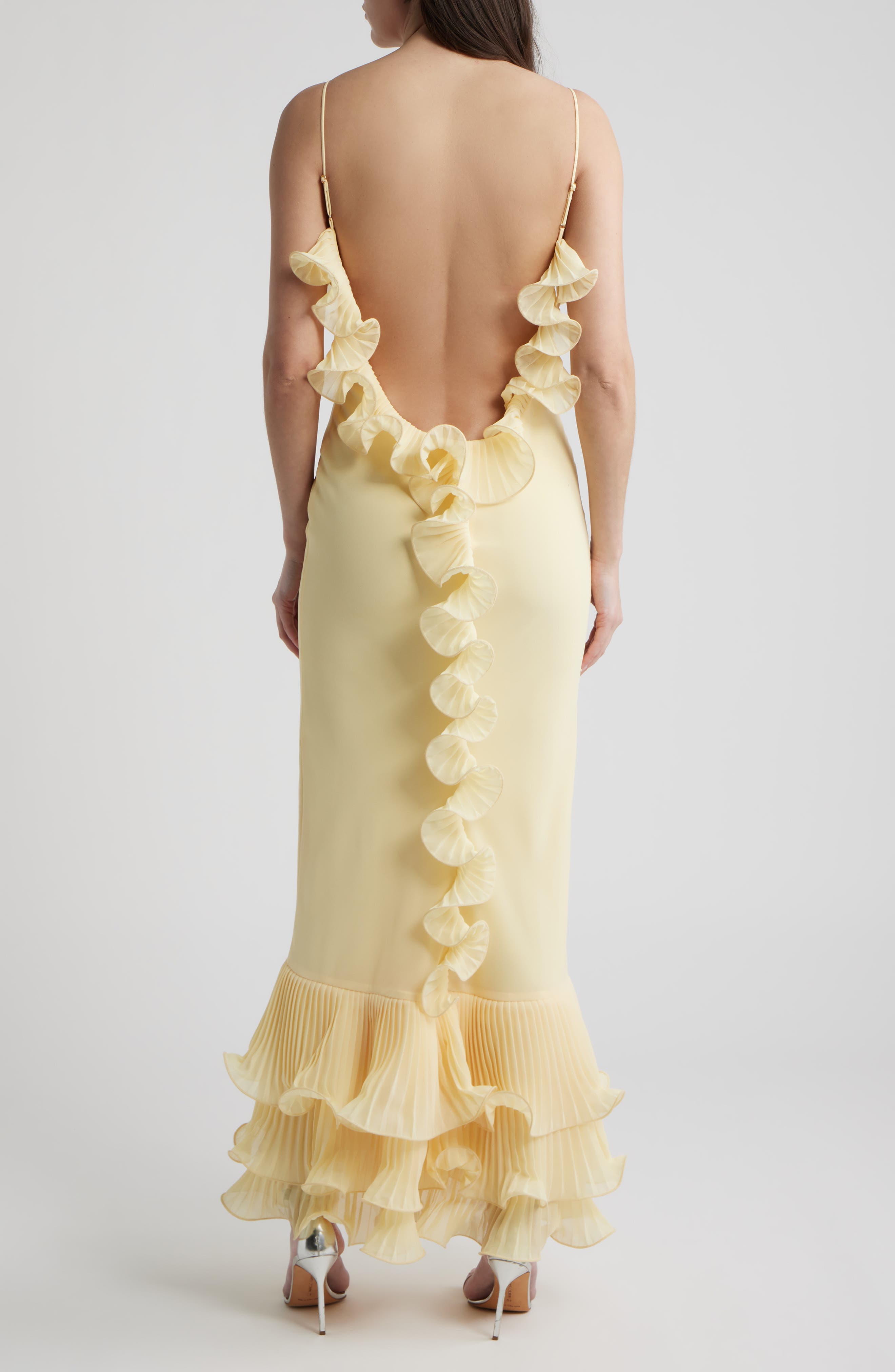 Delina Open Back Mermaid Gown - image 4