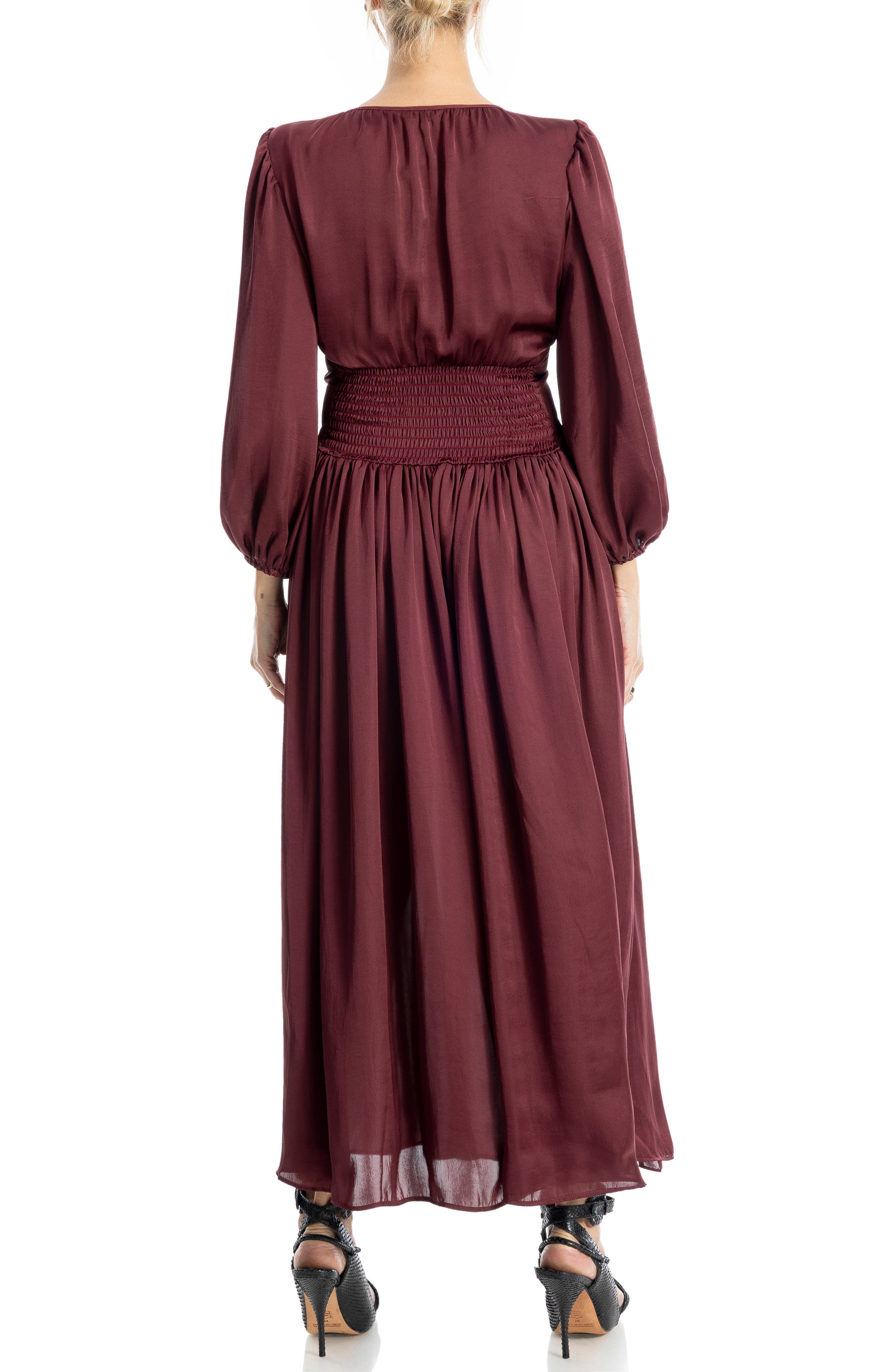 Keyhole Balloon Sleeve Maxi Dress - image 2