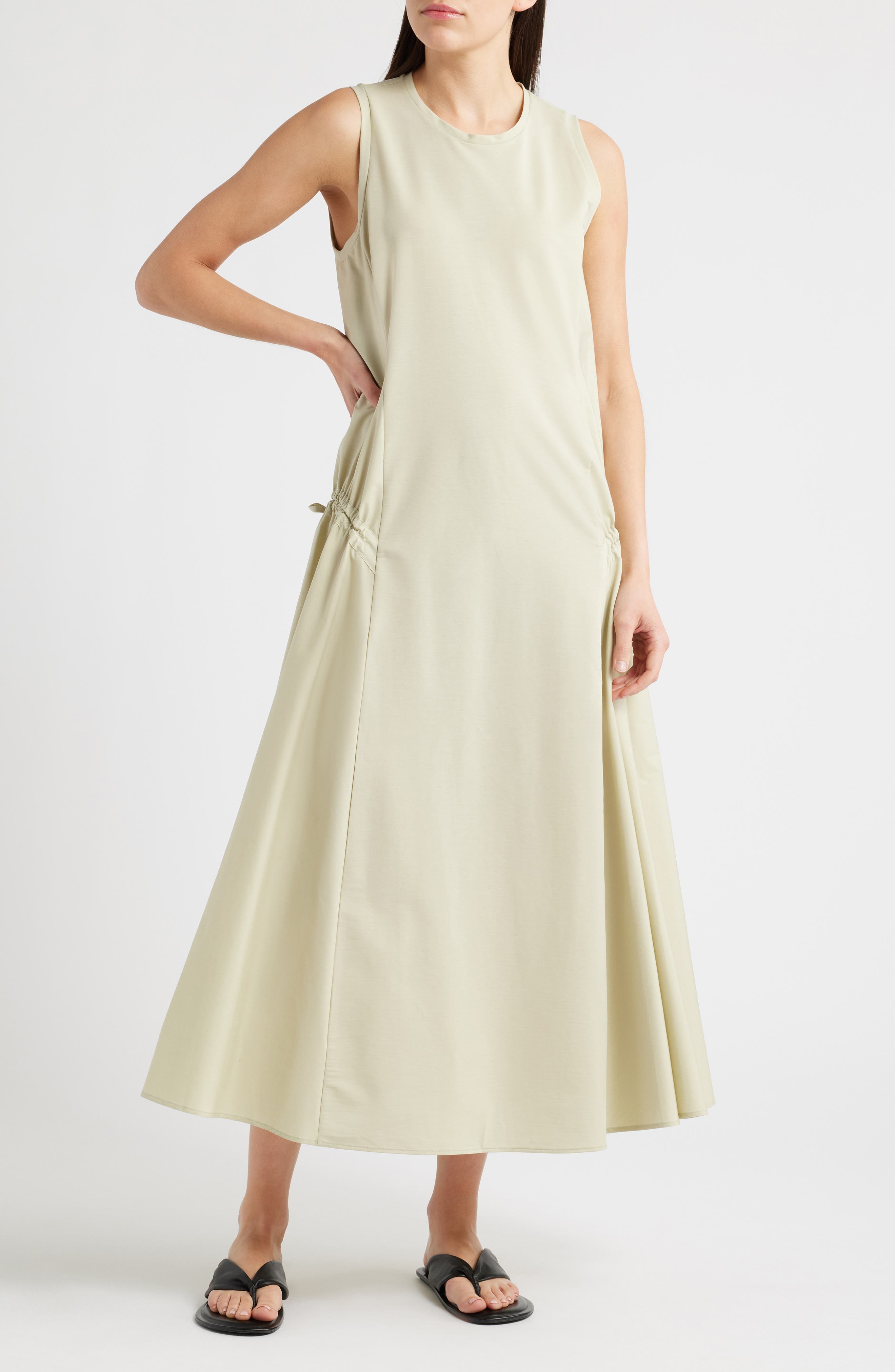 Panelled Sleeveless Maxi Dress - image 1