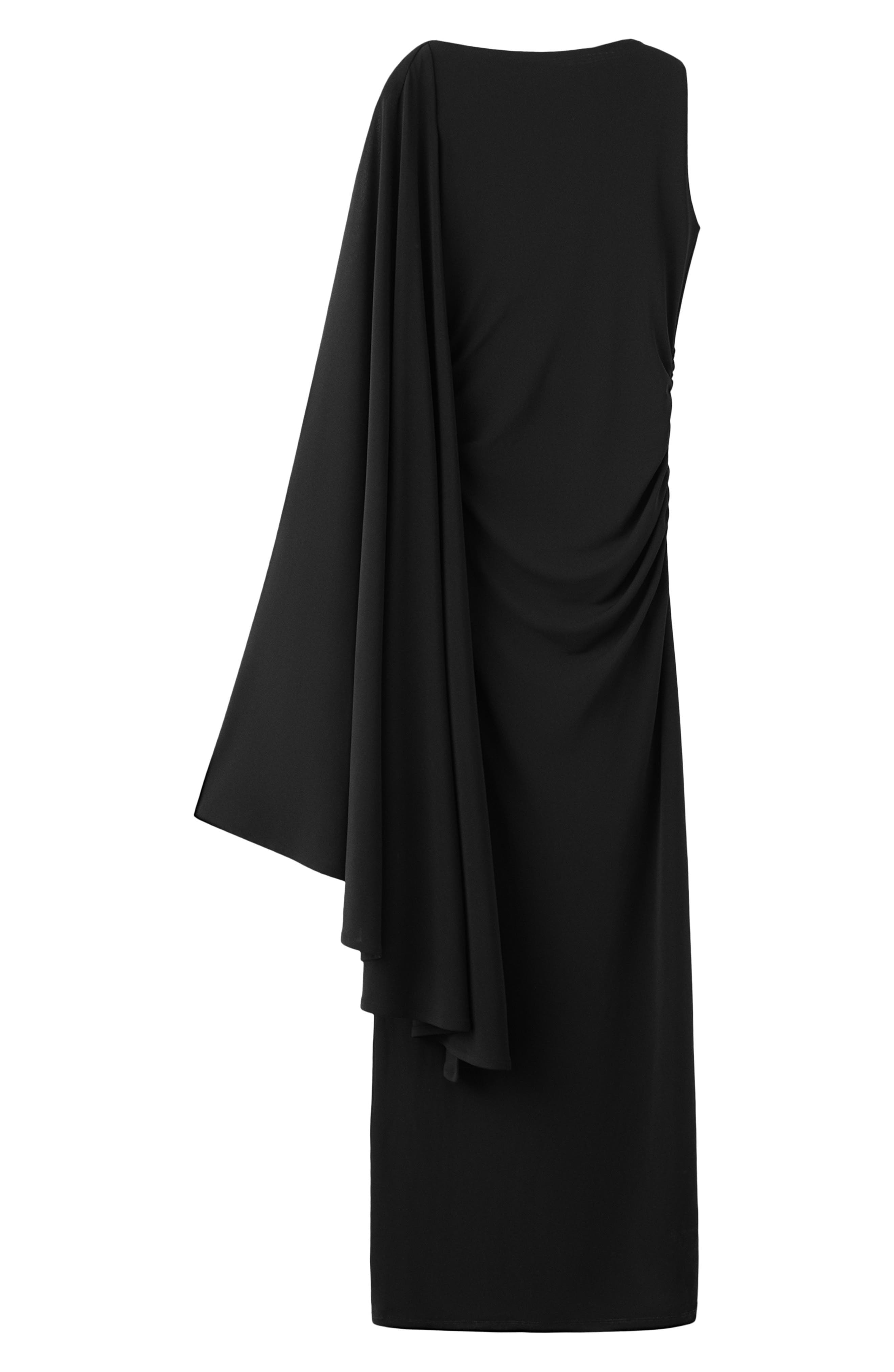 Asymmetric Cape Dress - image 1