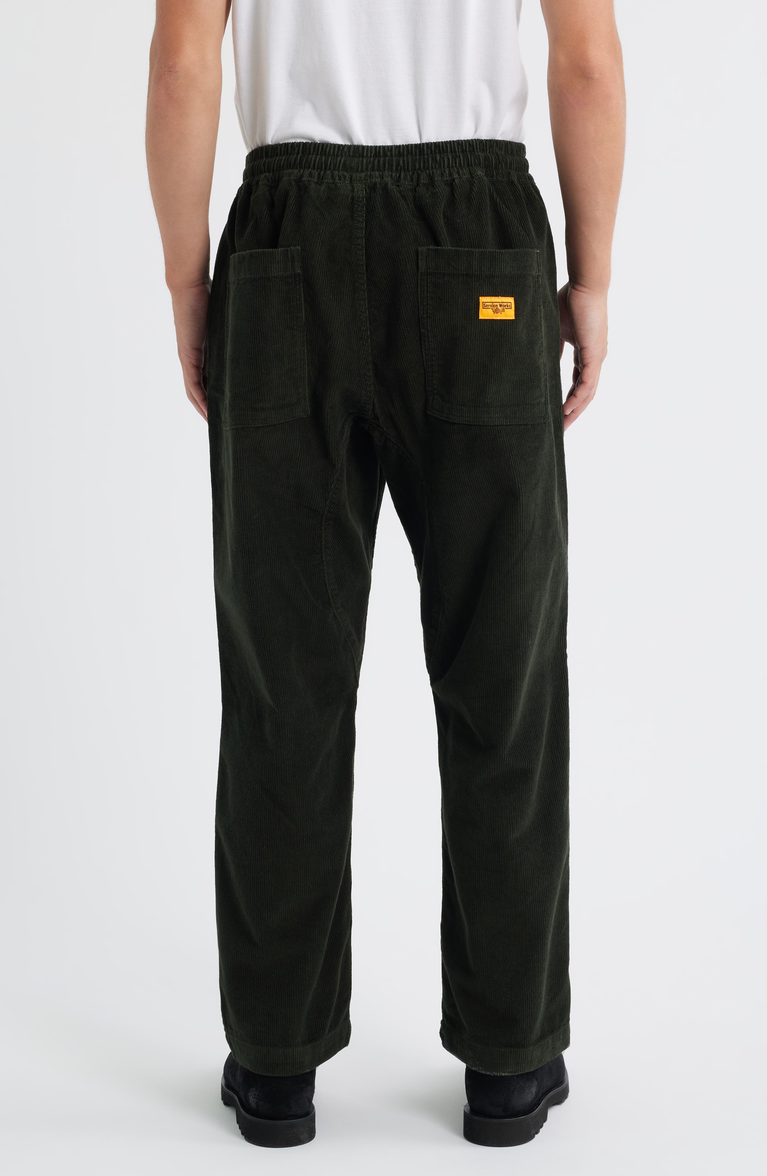 Organic Cotton Corduroy Drawstring Chef Pants - image 2