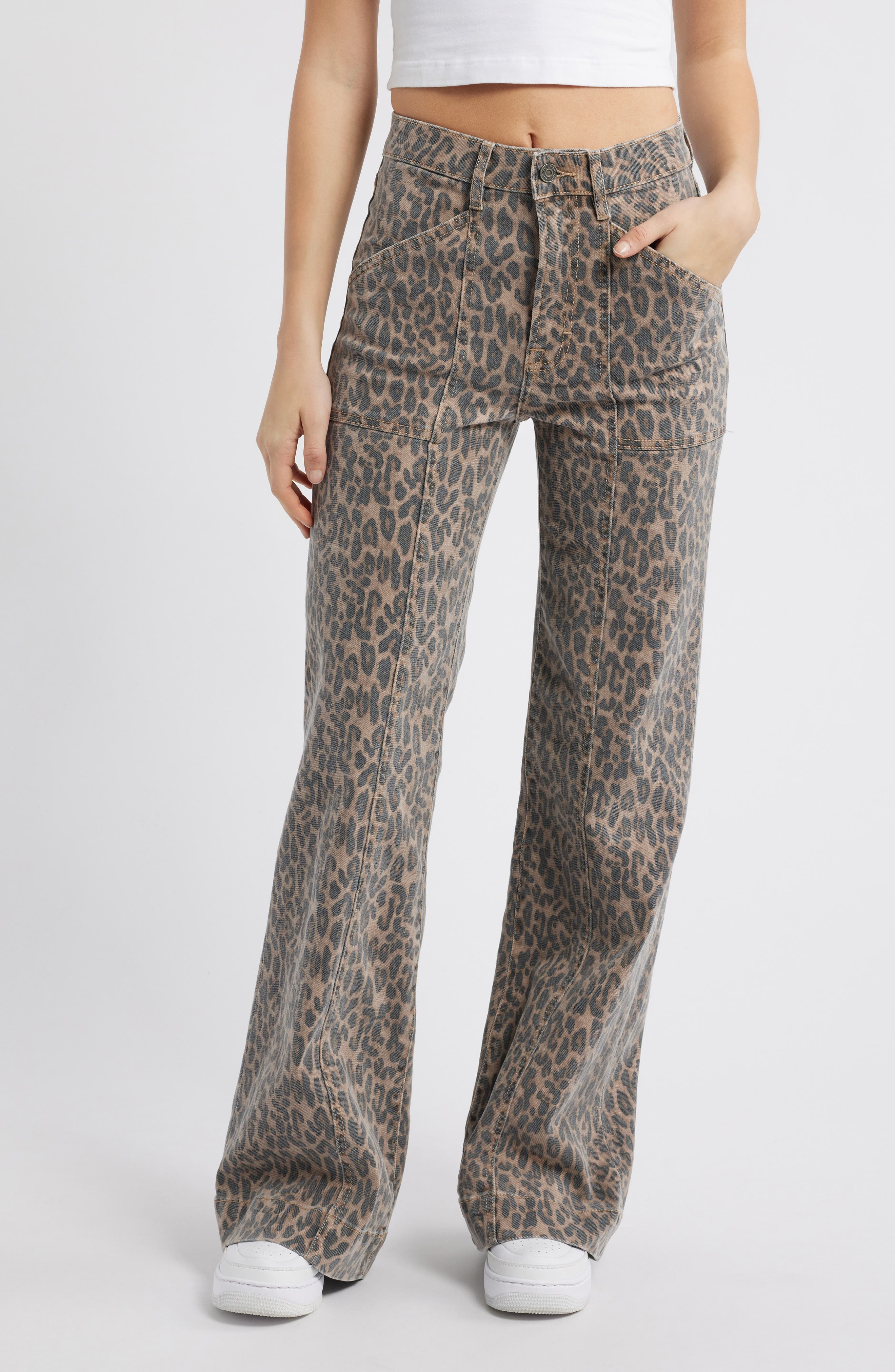 High Waist Flare Leg Jeans - image 1