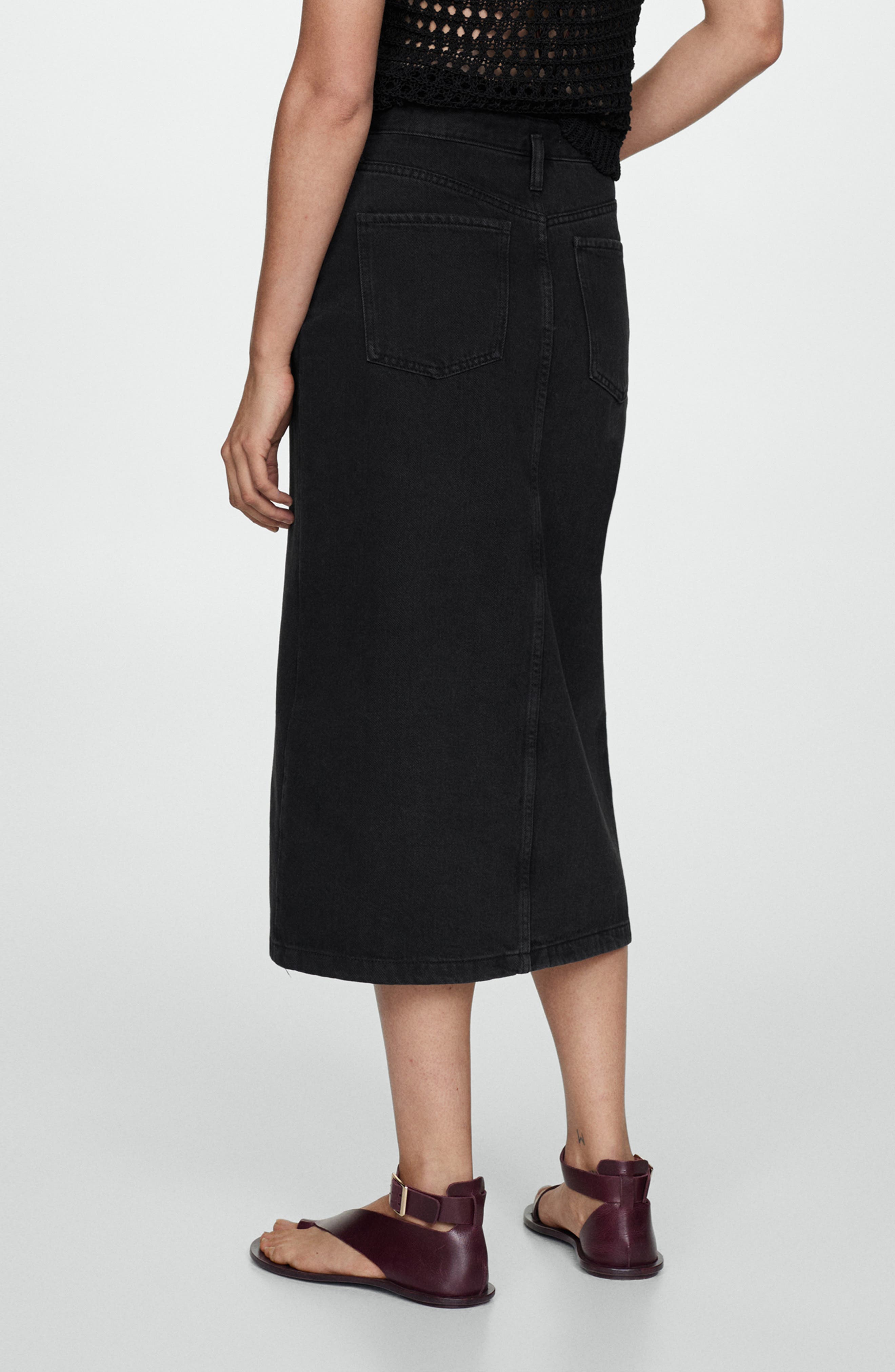 Denim Midi Skirt - image 2