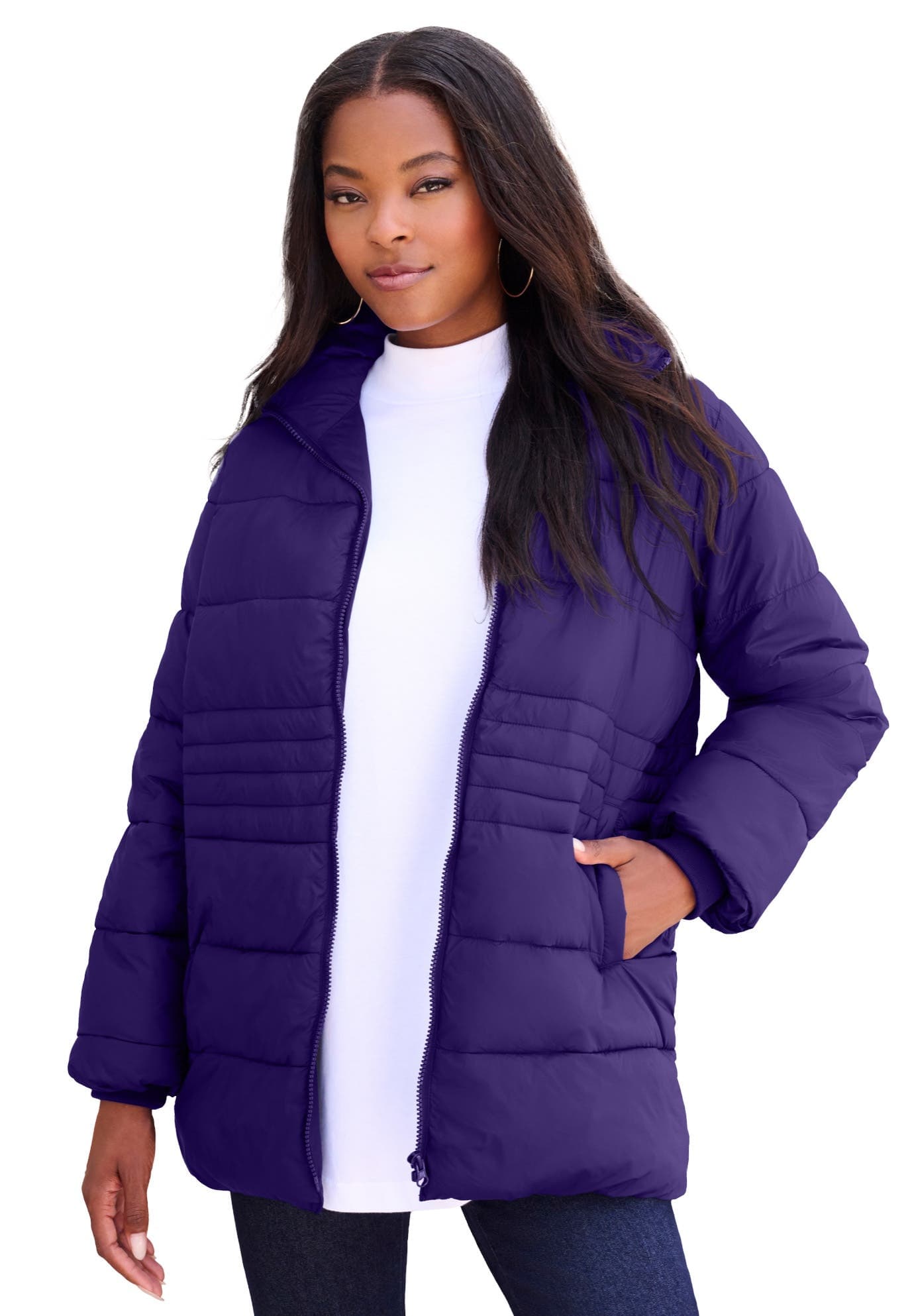 Plus Size Lightweight Quilted Jacket - image 1
