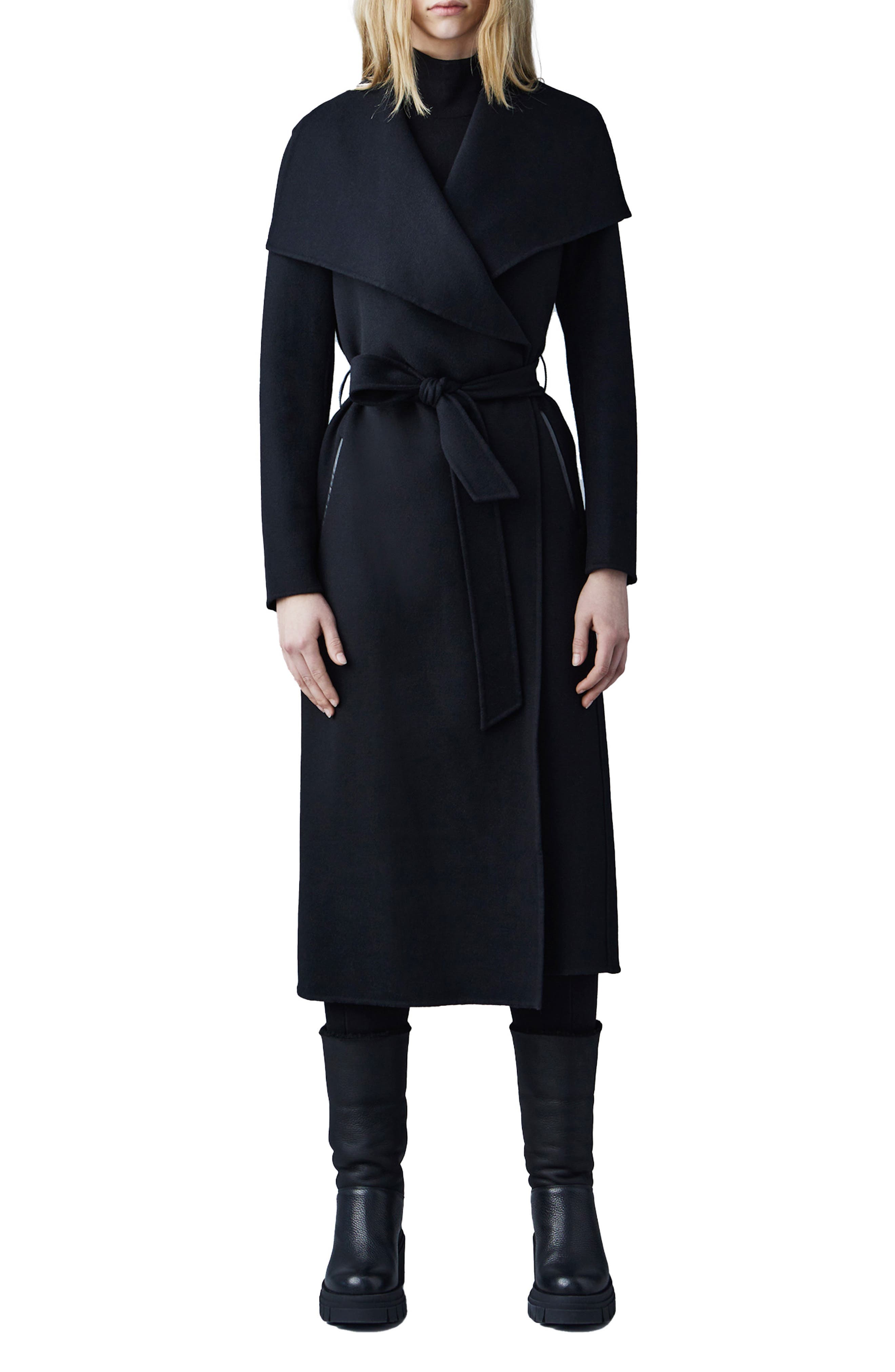 Mai Wool Long Wrap Coat - image 1