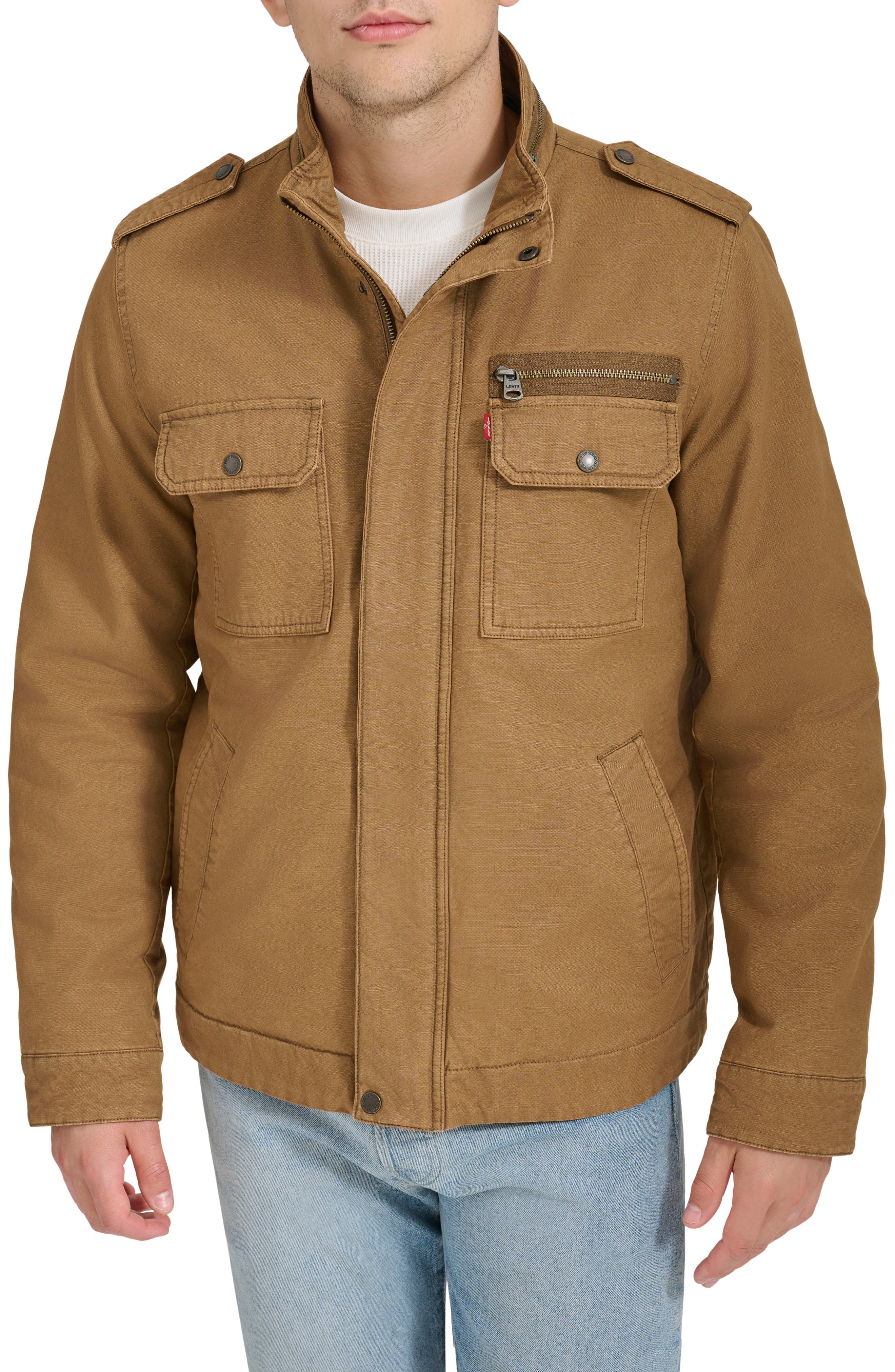 Washed Cotton Utility Jacket