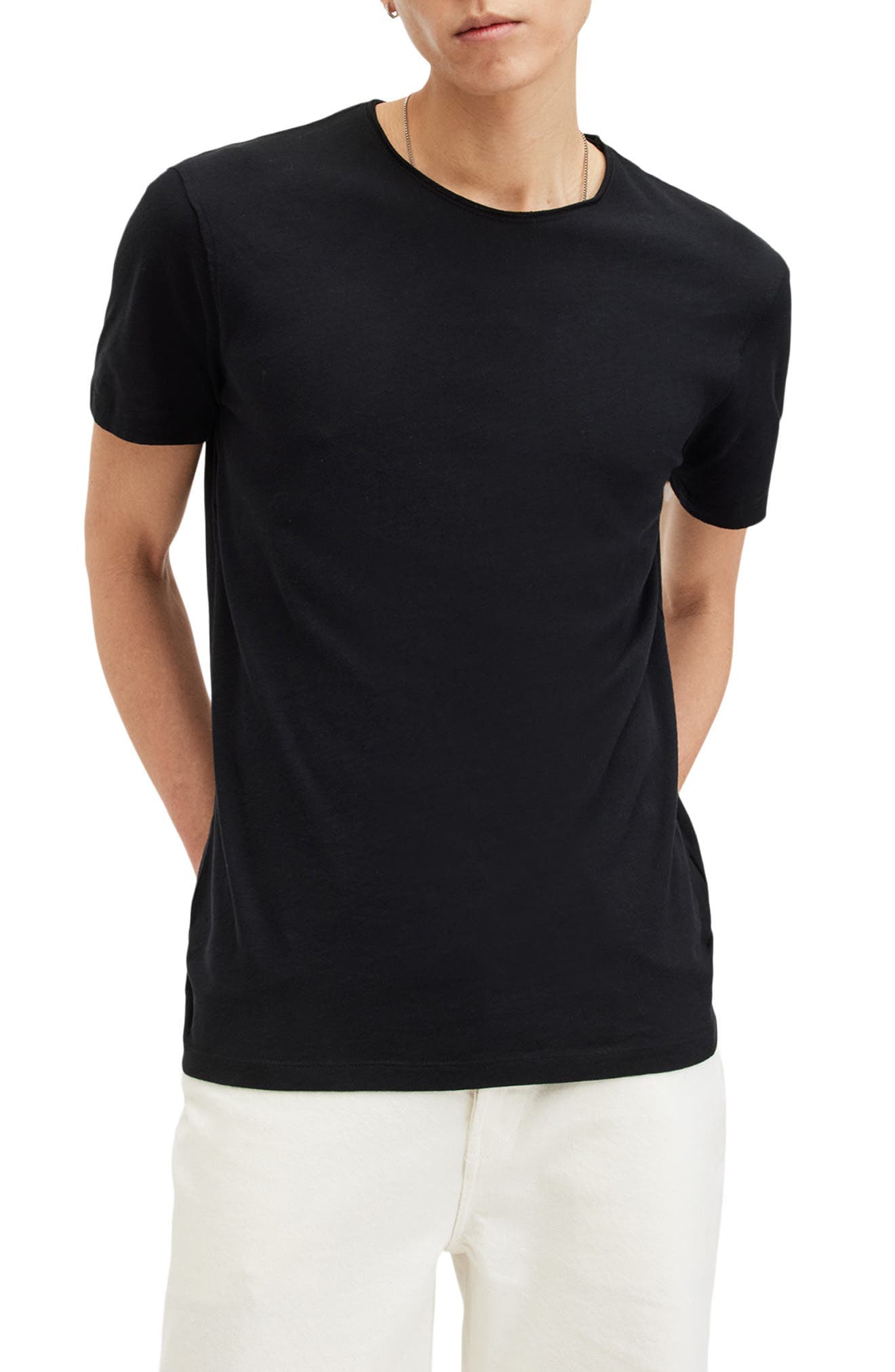 Figure Roll Neck Cotton T-Shirt - image 1