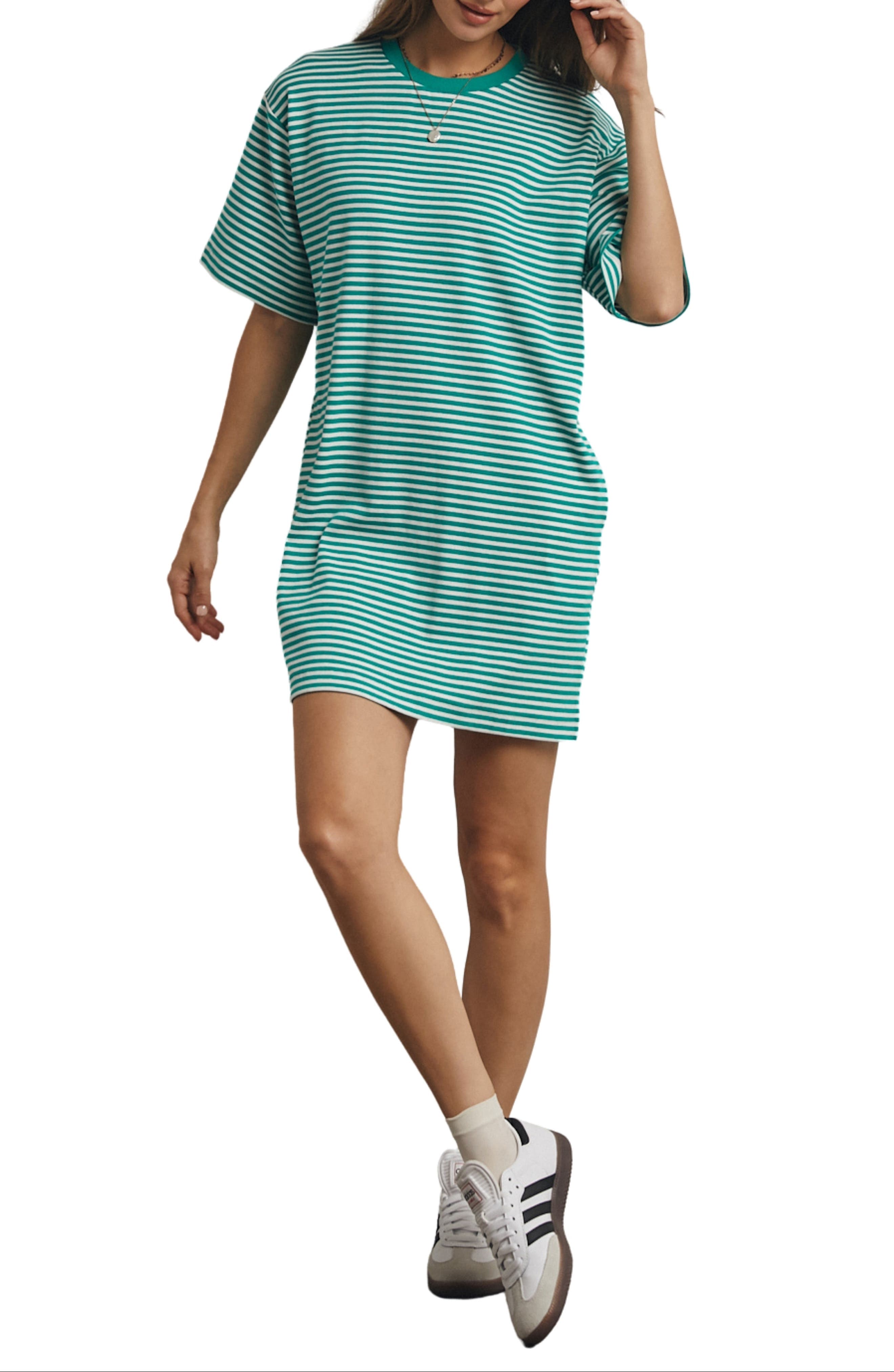 Stripe T-Shirt Dress - image 1