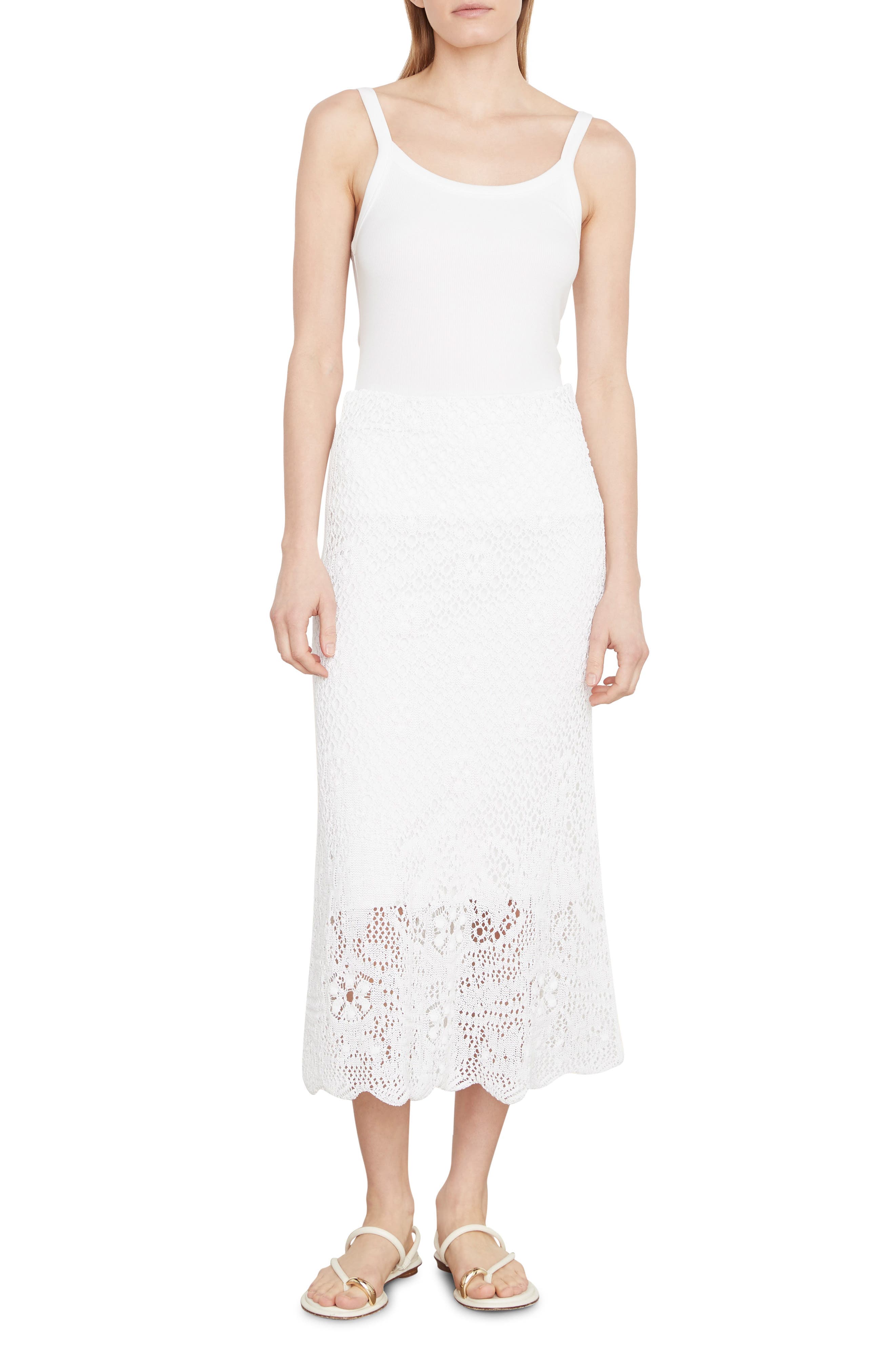 Floral Lace Maxi Skirt - image 1