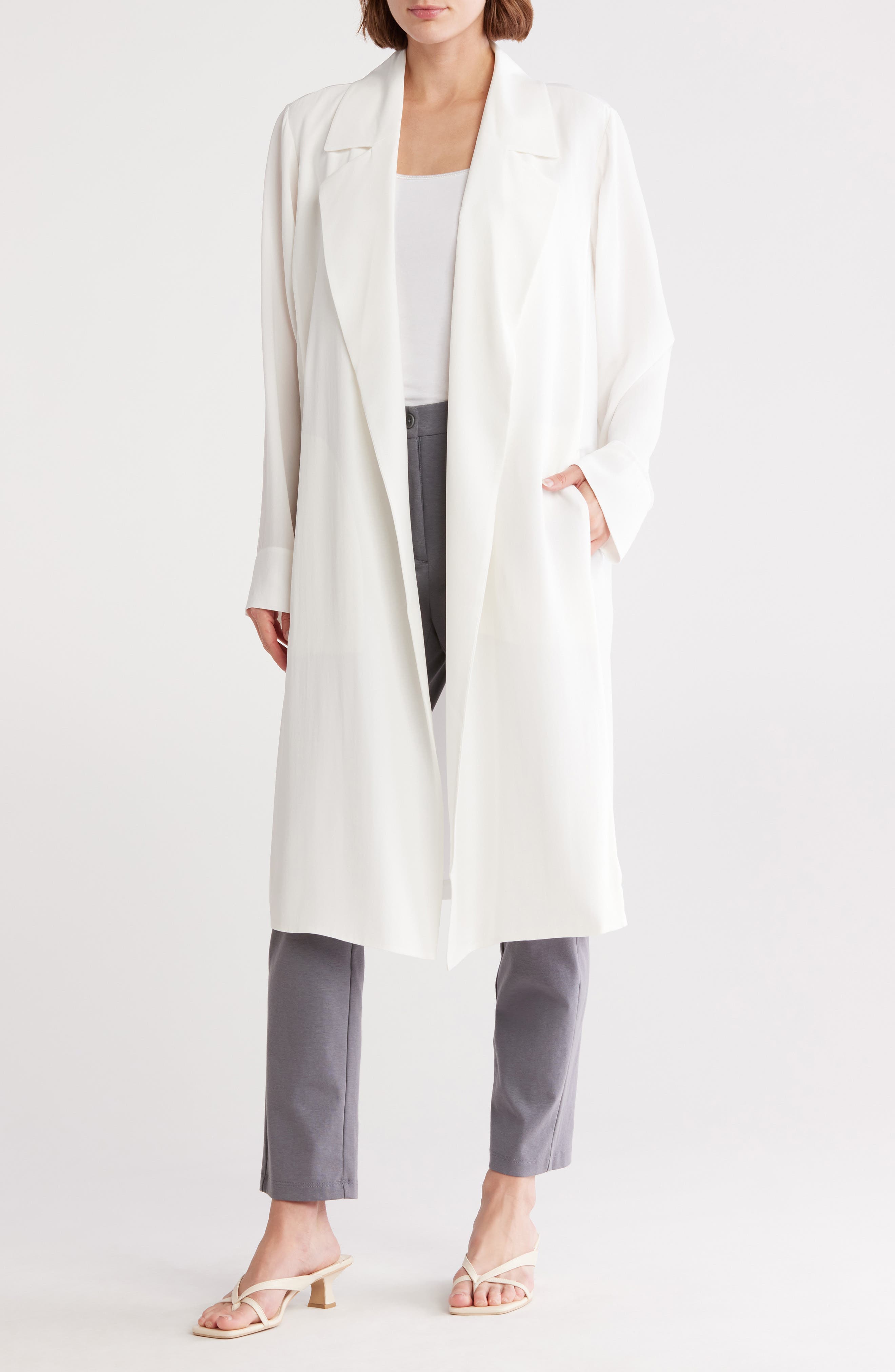 Silk Trench Coat