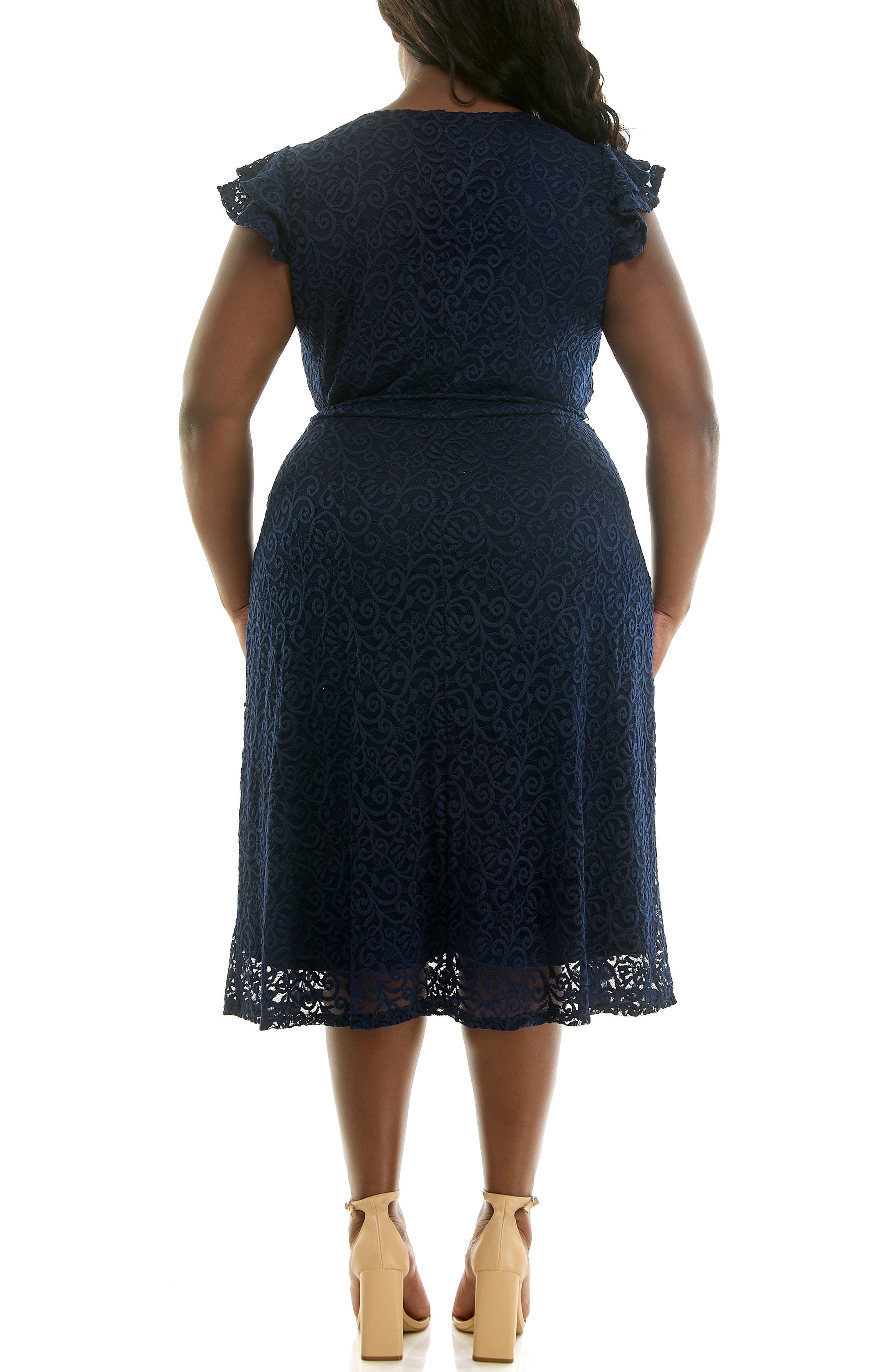 Lace Fit & Flare Dress - image 2