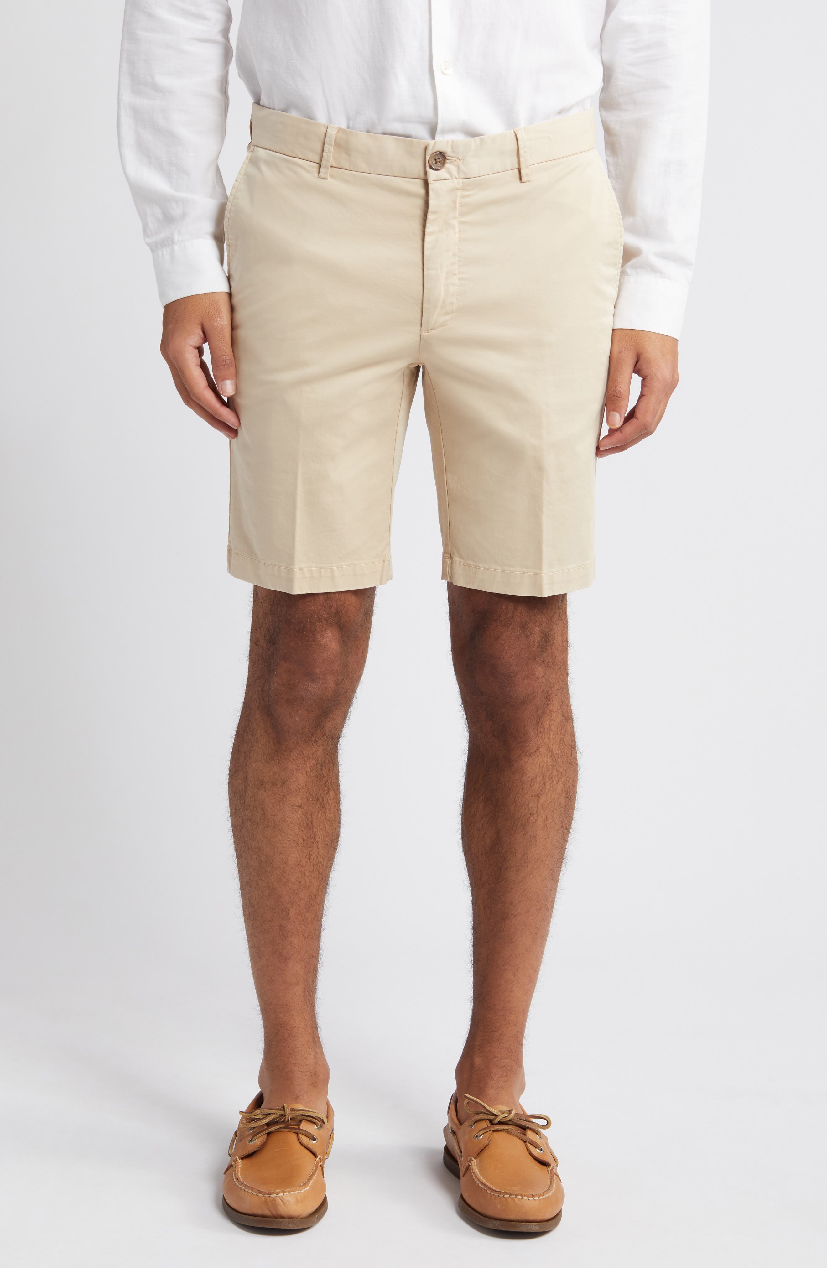 Microsanded Cotton Stretch Twill Shorts - image 1