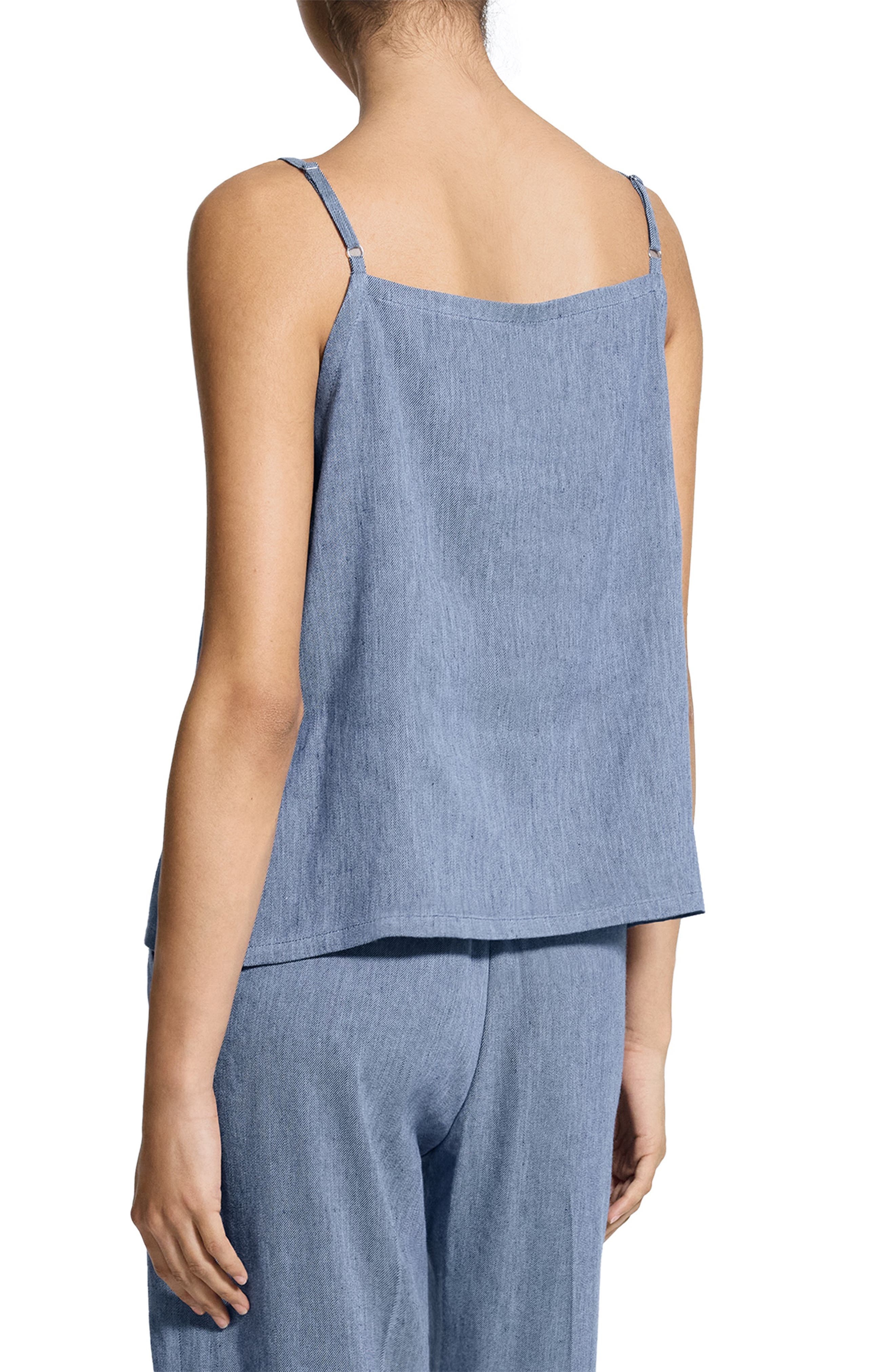 Apron Front Linen Blend Twill Camisole - image 2