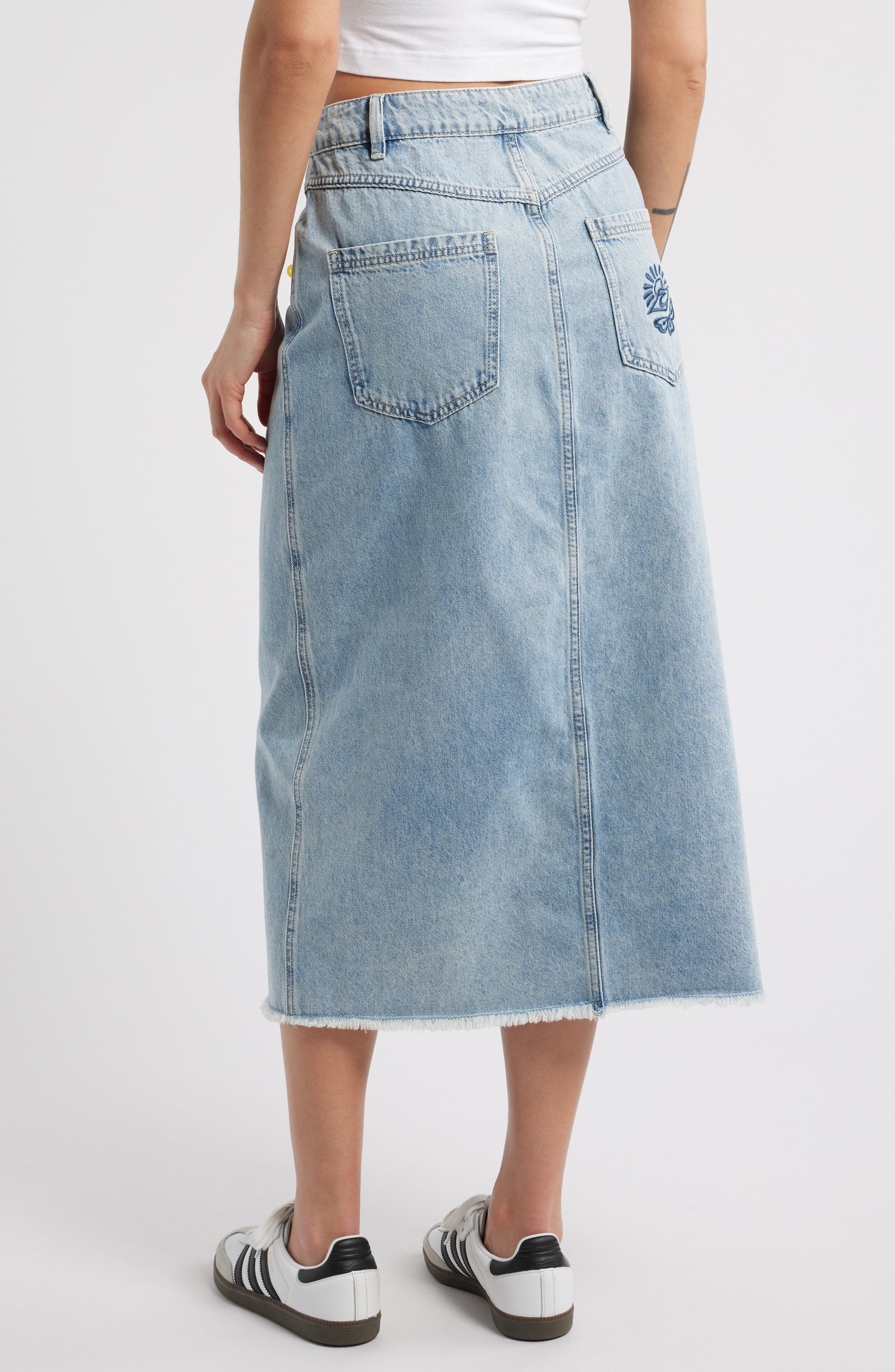 The Search Denim Midi Skirt - image 2