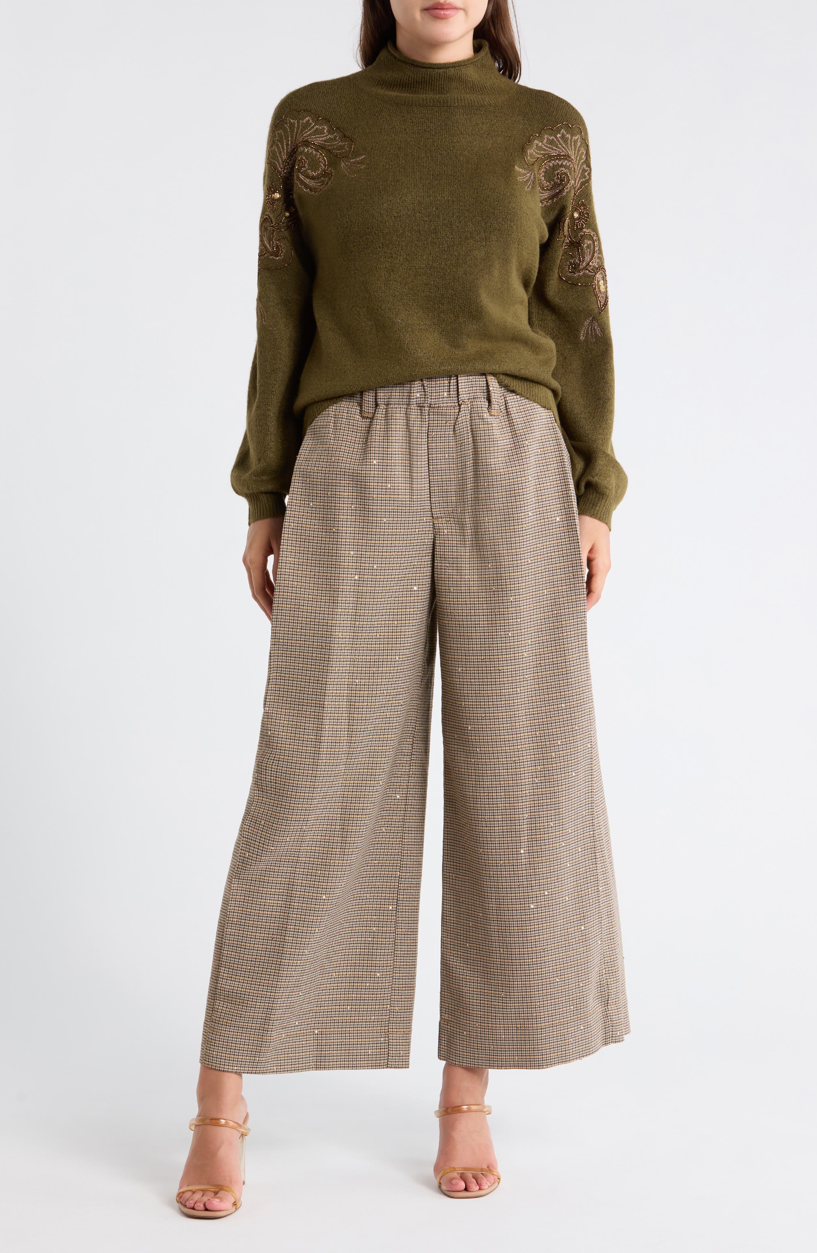 Sky Rise Wide Leg Pull-On Pants - image 1